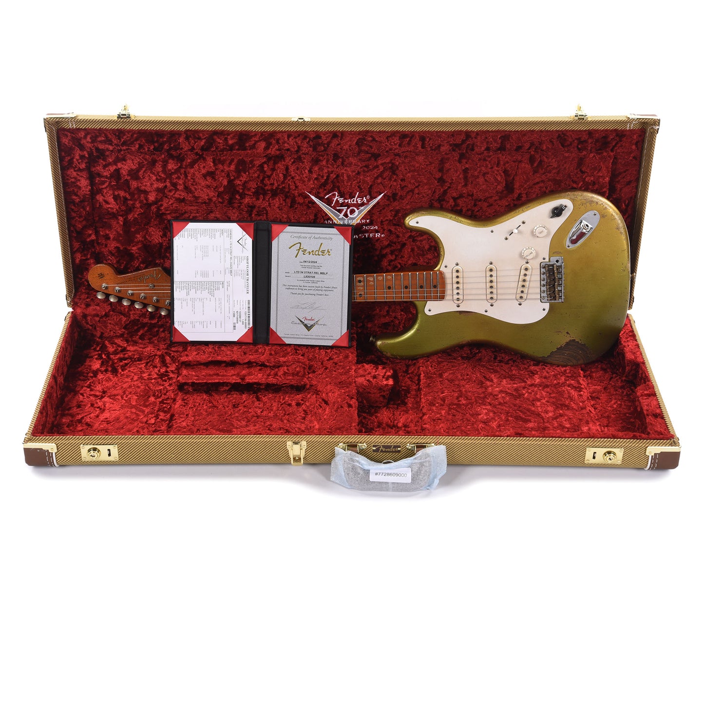Fender Custom Shop 1954 Stratocaster Relic Oxidized Aztec Gold Master Built by Levi Perry w/Fuzz Circuit Electric Guitars / Solid Body