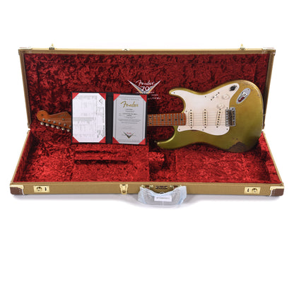 Fender Custom Shop 1954 Stratocaster Relic Oxidized Aztec Gold Master Built by Levi Perry w/Fuzz Circuit Electric Guitars / Solid Body