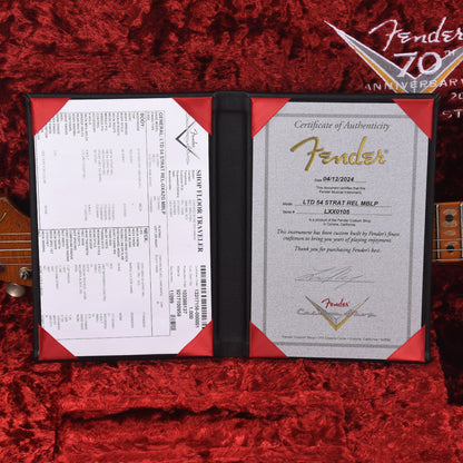 Fender Custom Shop 1954 Stratocaster Relic Oxidized Aztec Gold Master Built by Levi Perry w/Fuzz Circuit Electric Guitars / Solid Body