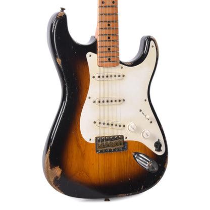 Fender Custom Shop 1954 Stratocaster Relic Wide Band Black 2-Color Sunburst Master Built by Levi Perry w/Fuzz Circuit Electric Guitars / Solid Body