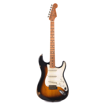 Fender Custom Shop 1954 Stratocaster Relic Wide Band Black 2-Color Sunburst Master Built by Levi Perry w/Fuzz Circuit Electric Guitars / Solid Body