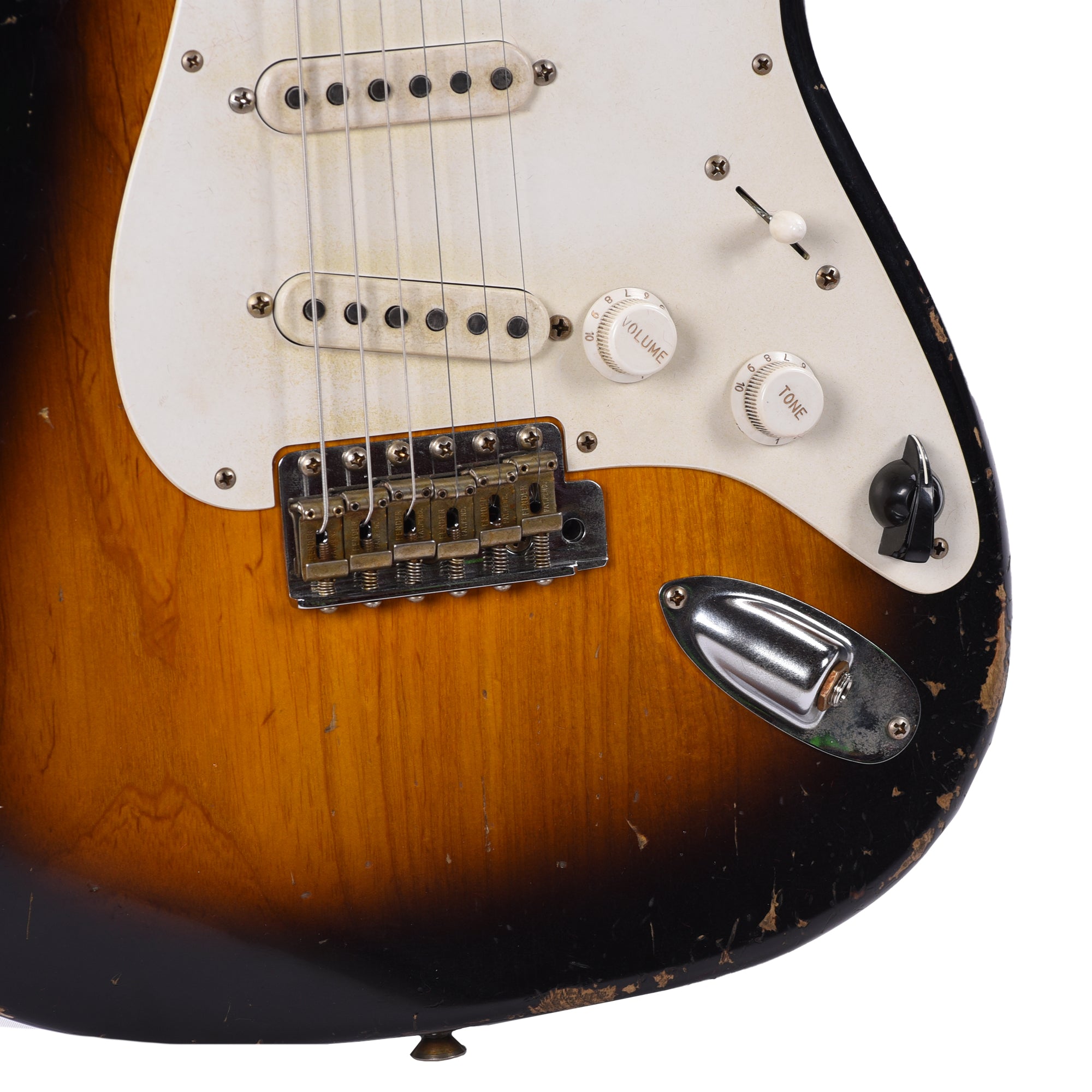 Fender Custom Shop 1954 Stratocaster Relic Wide Band Black 2-Color Sunburst Master Built by Levi Perry w/Fuzz Circuit Electric Guitars / Solid Body