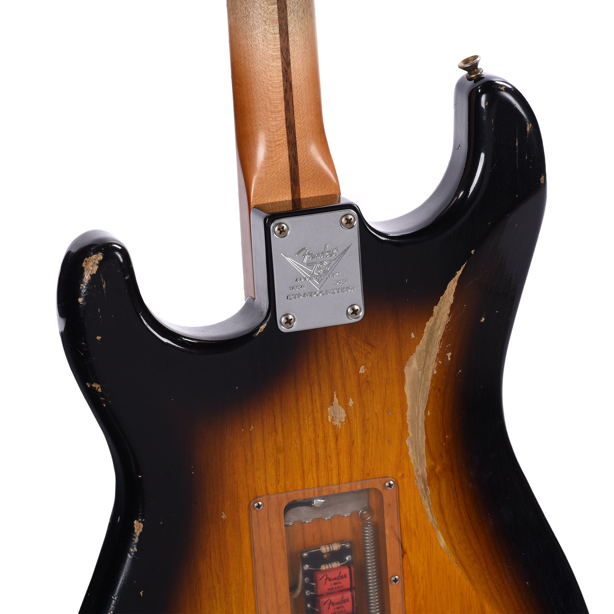 Fender Custom Shop 1954 Stratocaster Relic Wide Band Black 2-Color Sunburst Master Built by Levi Perry w/Fuzz Circuit Electric Guitars / Solid Body