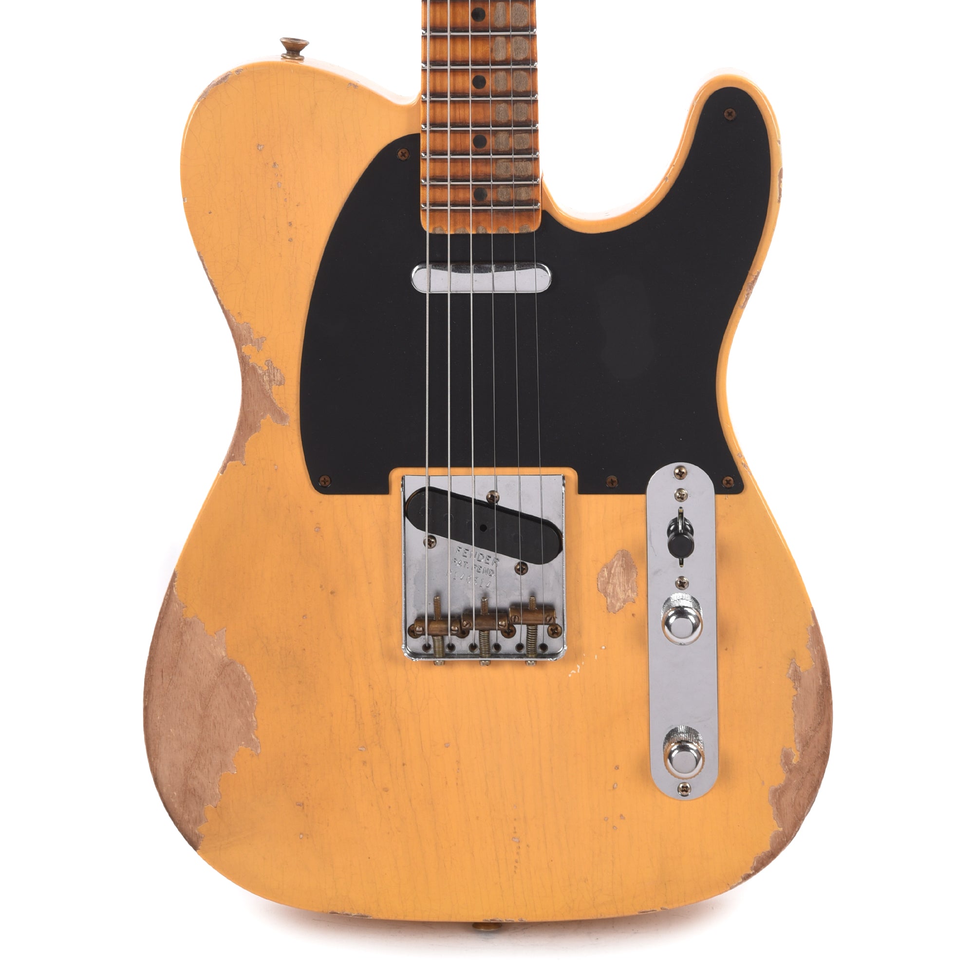 Fender Custom Shop 1954 Telecaster Heavy Relic Faded Aged Nocaster Blonde Electric Guitars / Solid Body