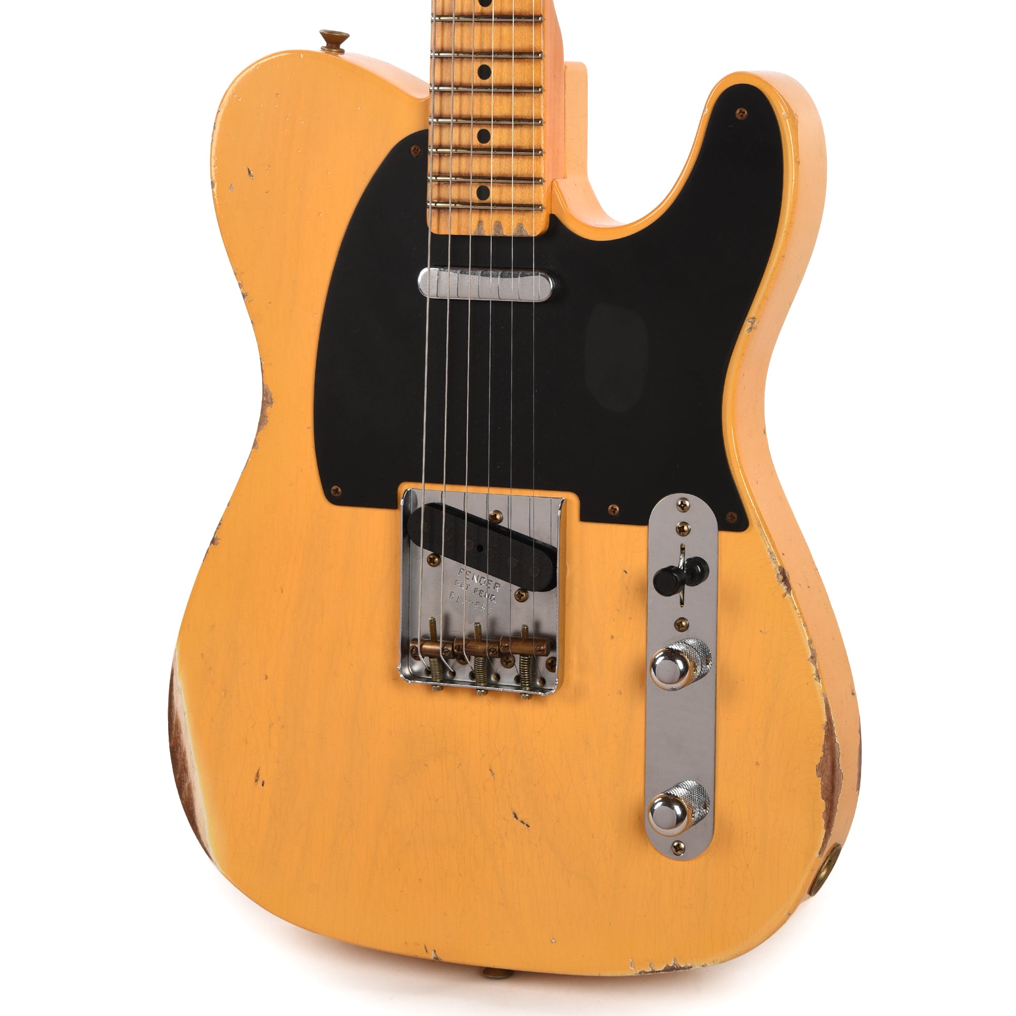 Fender Custom Shop 1954 Telecaster Relic Aged Nocaster Blonde Electric Guitars / Solid Body