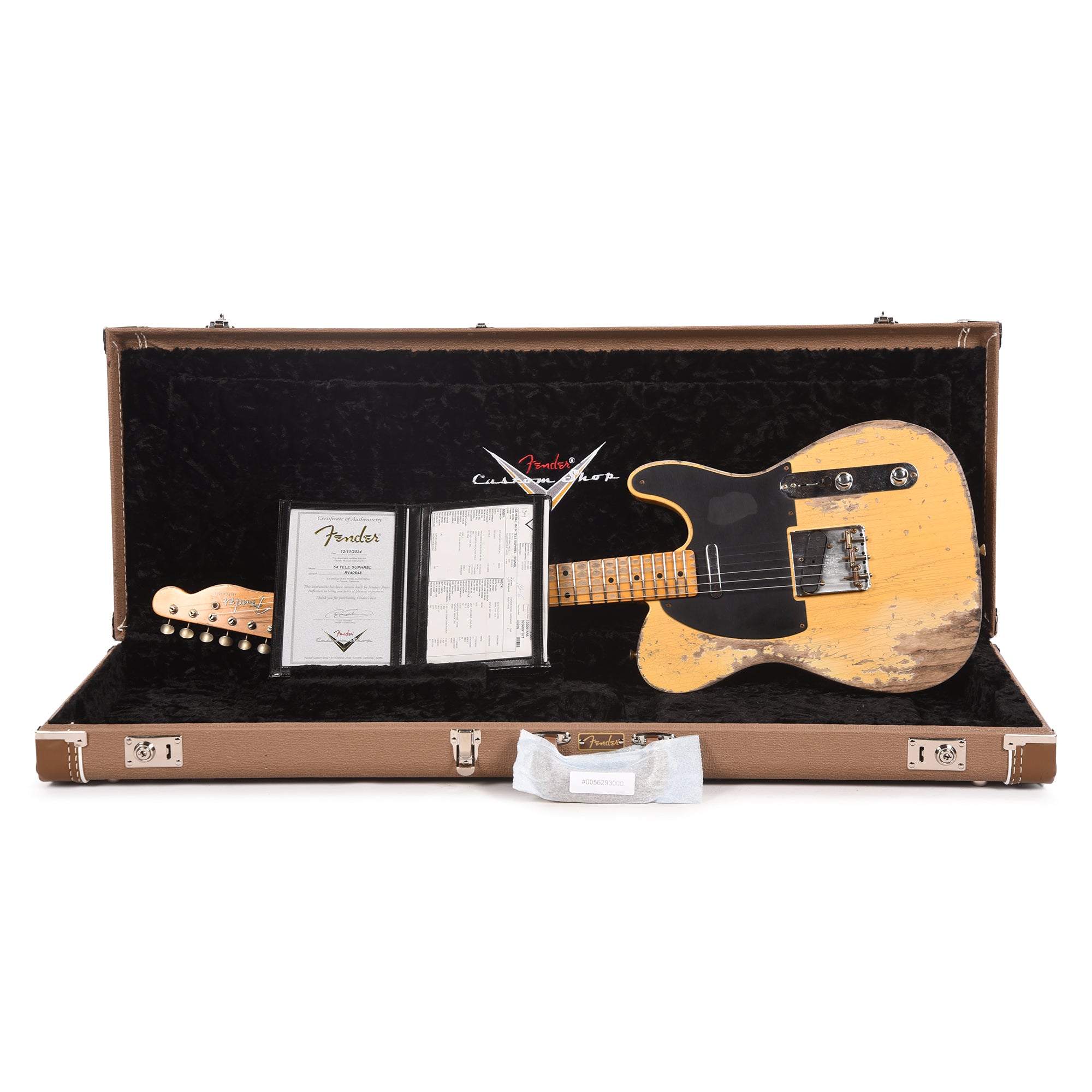 Fender Custom Shop 1954 Telecaster Super Heavy Relic Super Faded Aged Nocaster Blonde Electric Guitars / Solid Body