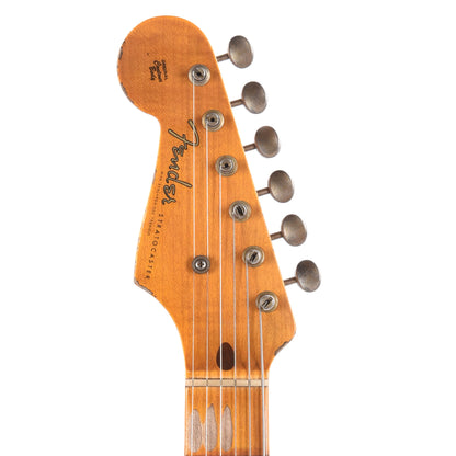 Fender Custom Shop 1955 Stratocaster "Chicago Special" LEFTY Heavy Relic Super Duper Aged Swamp Burst Electric Guitars / Solid Body