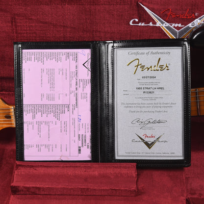 Fender Custom Shop 1955 Stratocaster "Chicago Special" LEFTY Heavy Relic Super Duper Aged Swamp Burst Electric Guitars / Solid Body