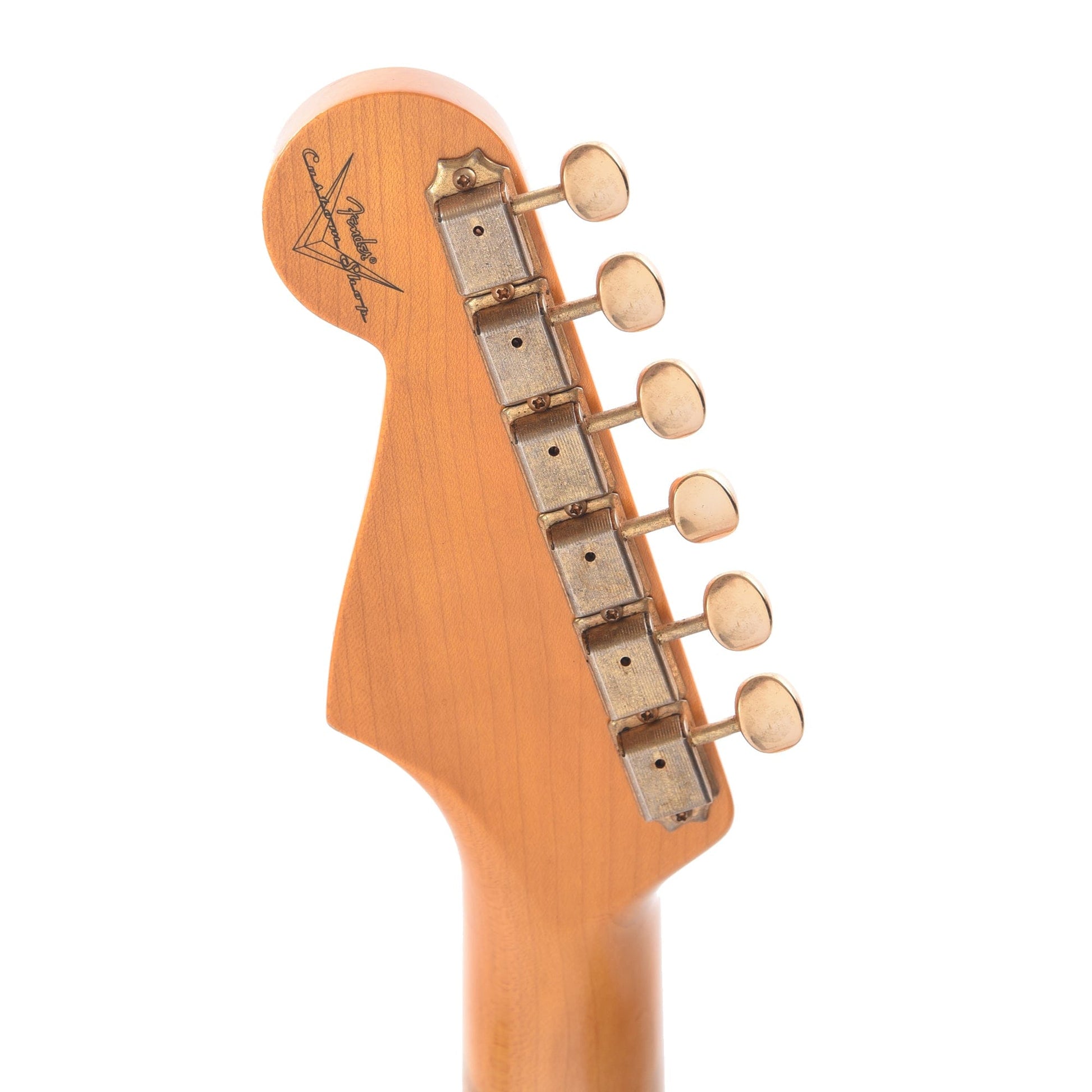 Fender Custom Shop 1955 Stratocaster "Chicago Special" Relic Super Faded Wide Fade Chocolate 2-Color Sunburst w/Gold Hardware & Gold Pickguard Electric Guitars / Solid Body