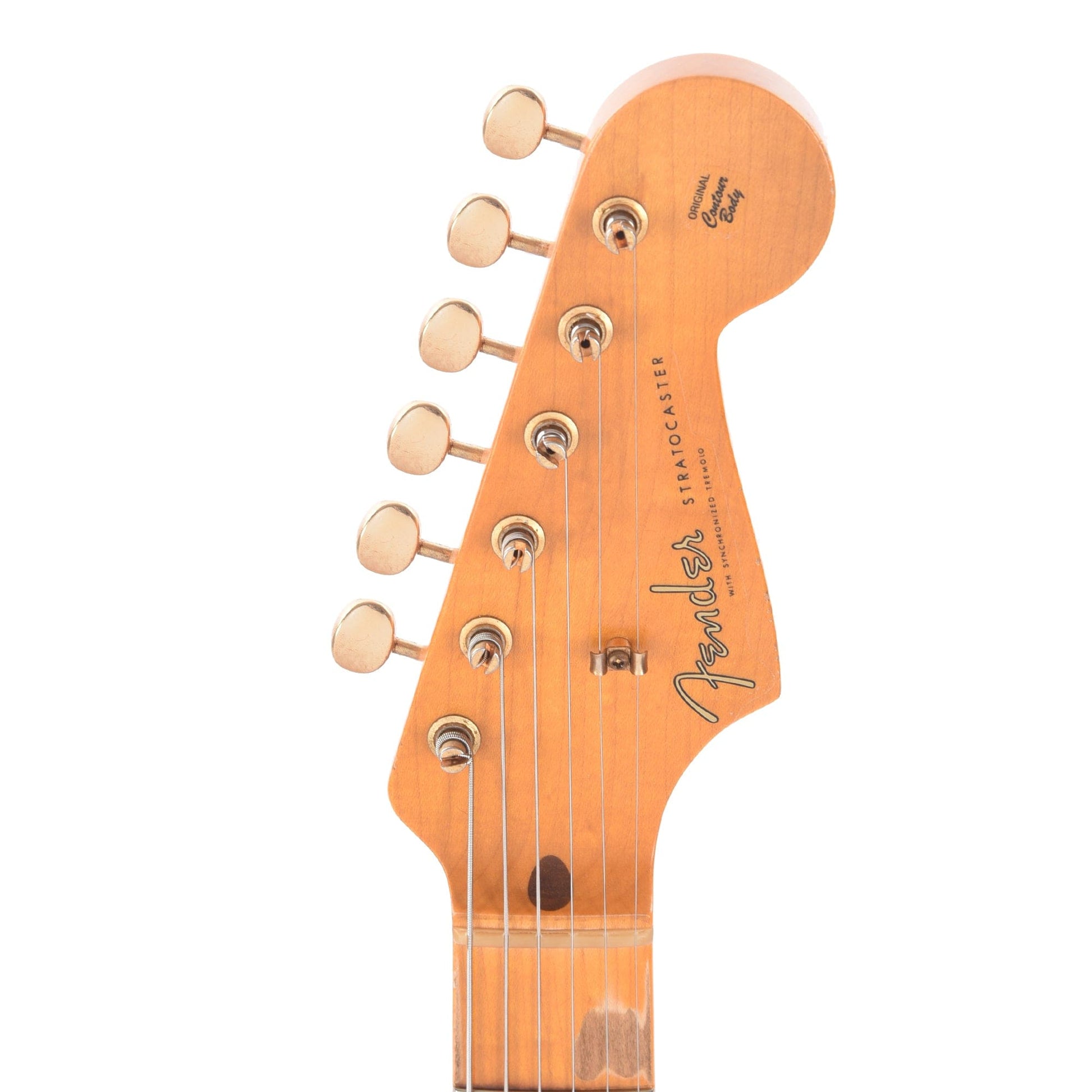 Fender Custom Shop 1955 Stratocaster "Chicago Special" Relic Super Faded Wide Fade Chocolate 2-Color Sunburst w/Gold Hardware & Gold Pickguard Electric Guitars / Solid Body