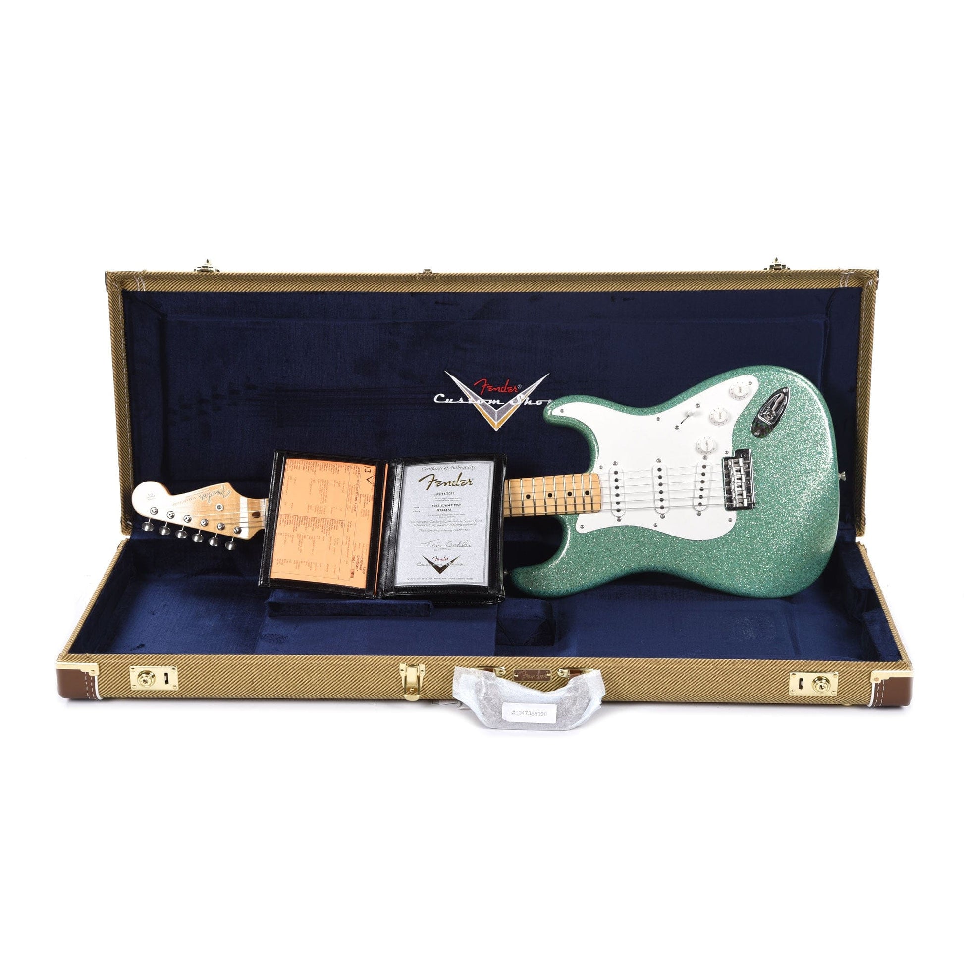 Fender Custom Shop 1955 Stratocaster "Chicago Special" Time Capsule Aged Sea Foam Sparkle Electric Guitars / Solid Body