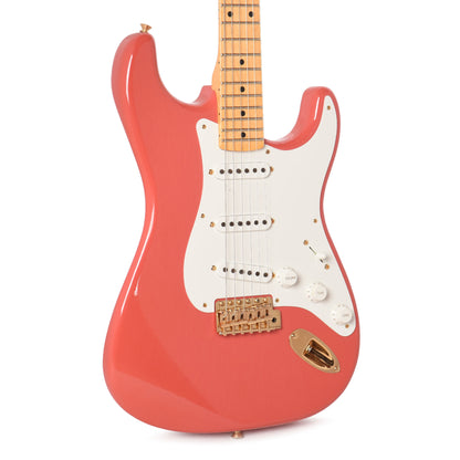 Fender Custom Shop 1955 Stratocaster Deluxe Closet Classic Faded Aged Fiesta Red Electric Guitars / Solid Body