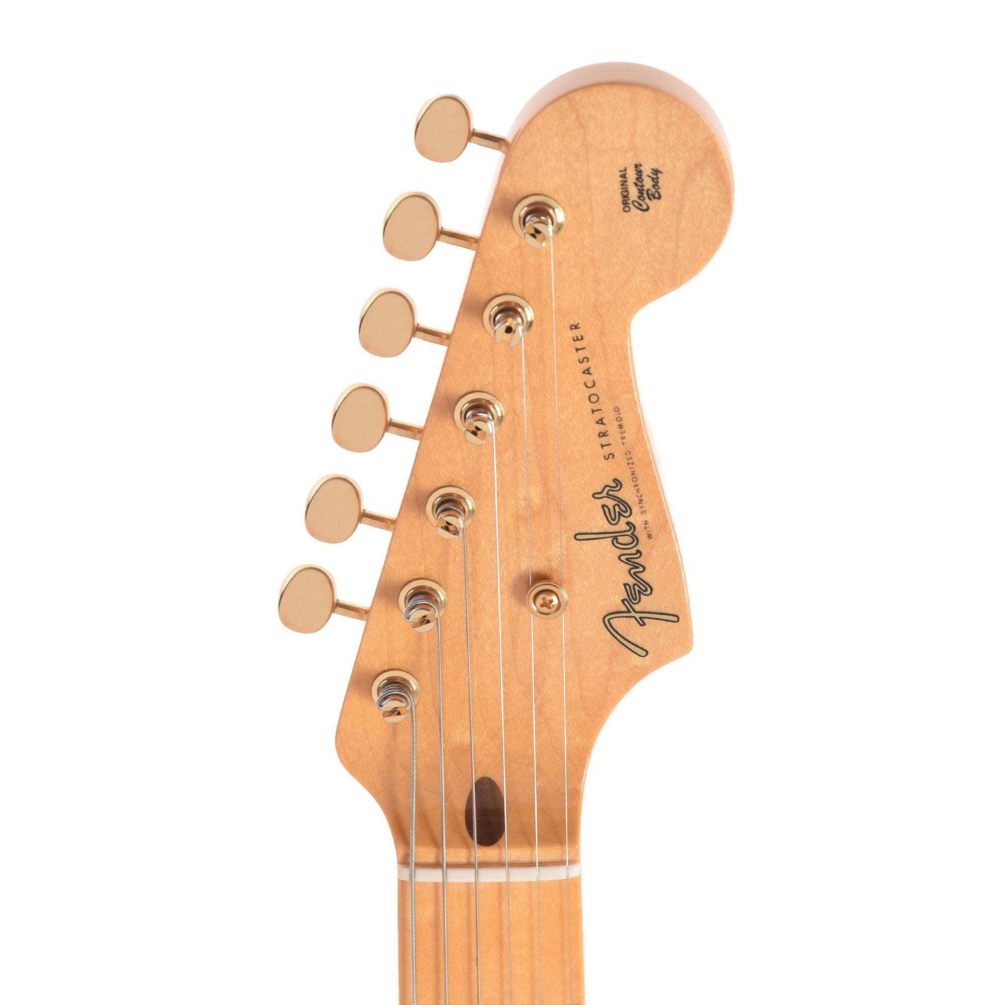 Fender Custom Shop 1955 Stratocaster Deluxe Closet Classic Faded Aged Fiesta Red Electric Guitars / Solid Body