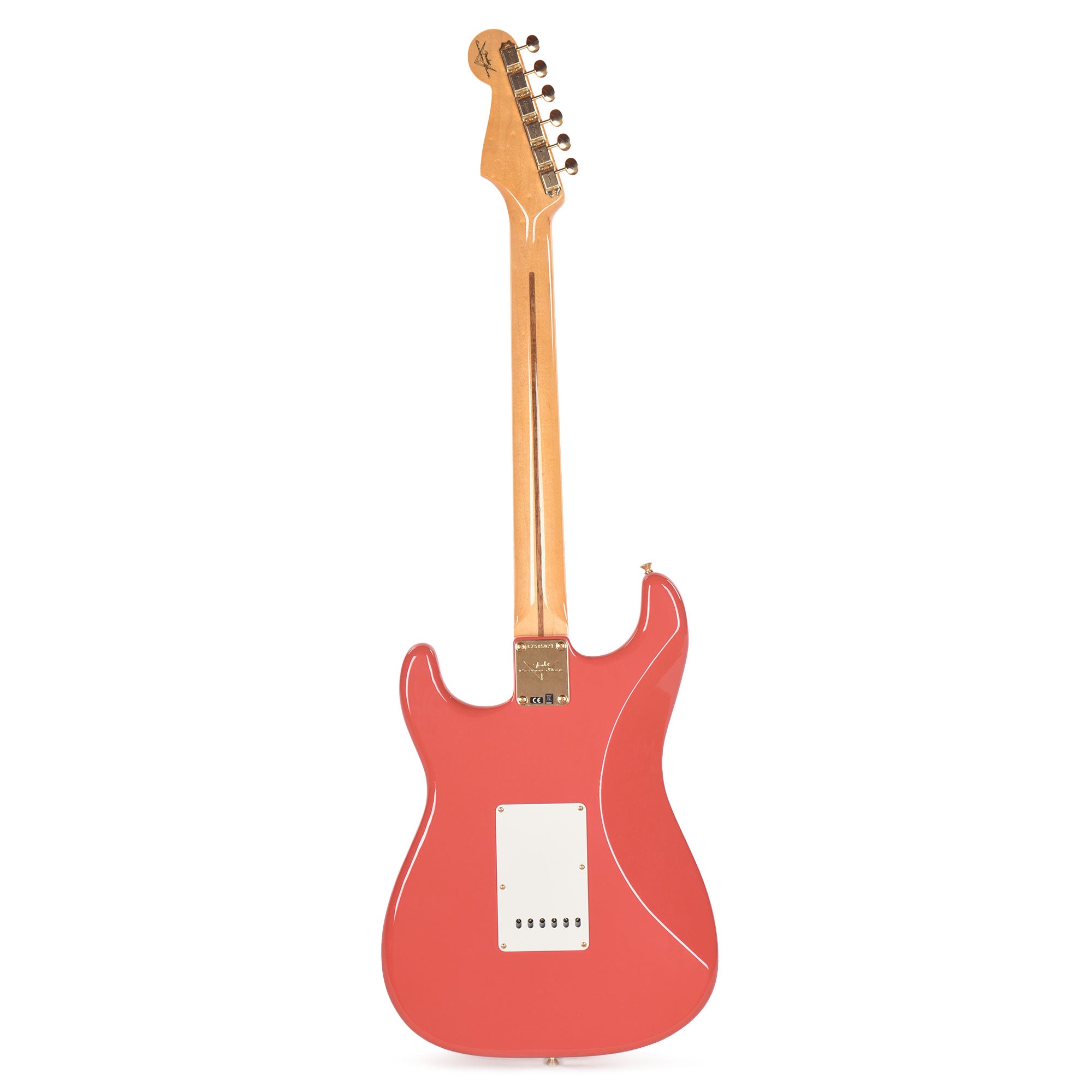 Fender Custom Shop 1955 Stratocaster Deluxe Closet Classic Faded Aged Fiesta Red Electric Guitars / Solid Body