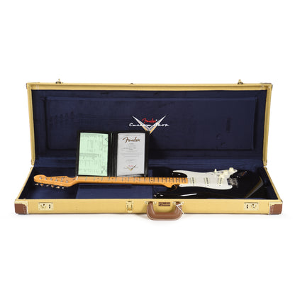 Fender Custom Shop 1955 Stratocaster Hardtail "Chicago Special" Deluxe Closet Classic Super Aged Black Electric Guitars / Solid Body