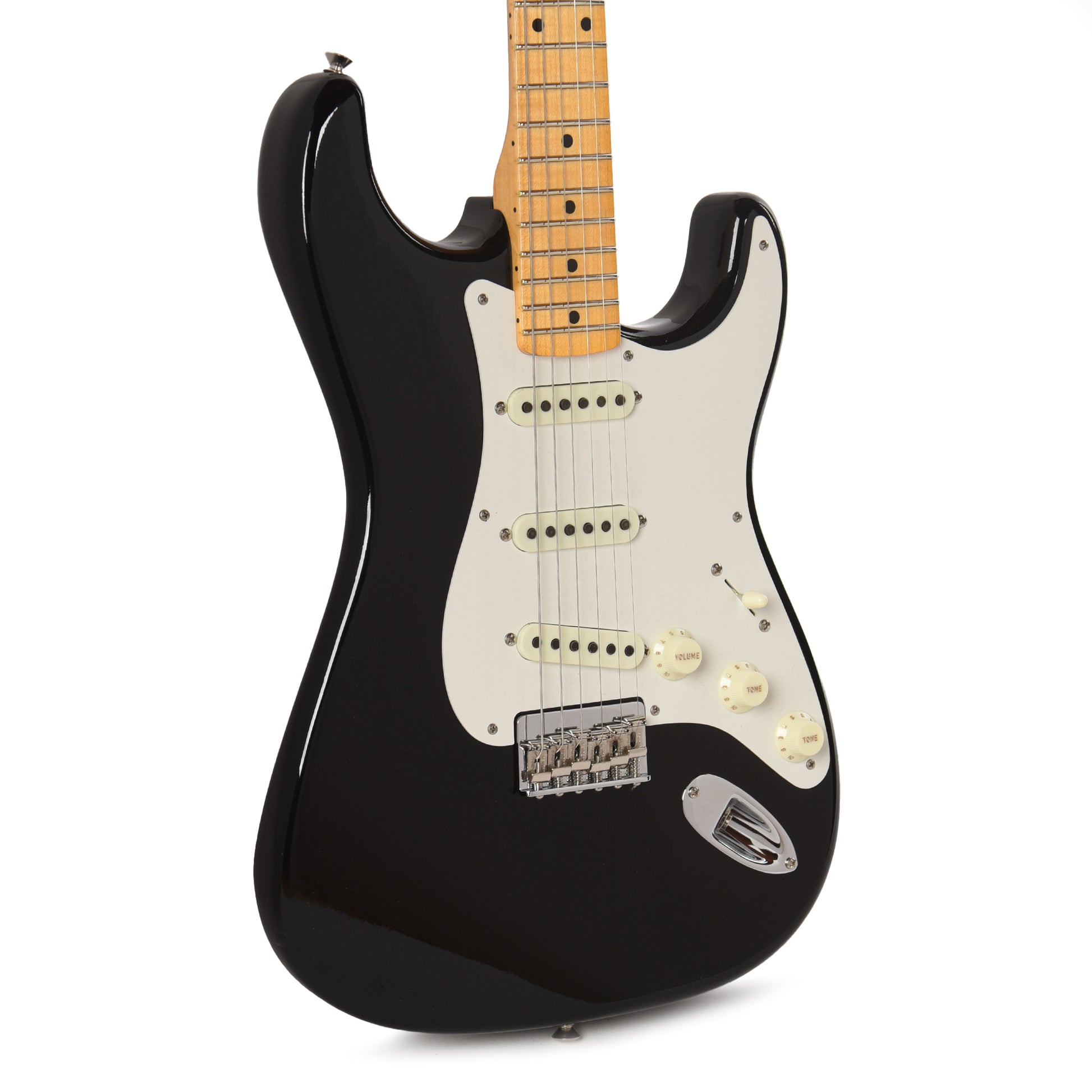 Fender Custom Shop 1955 Stratocaster Hardtail "Chicago Special" Deluxe Closet Classic Super Aged Black Electric Guitars / Solid Body