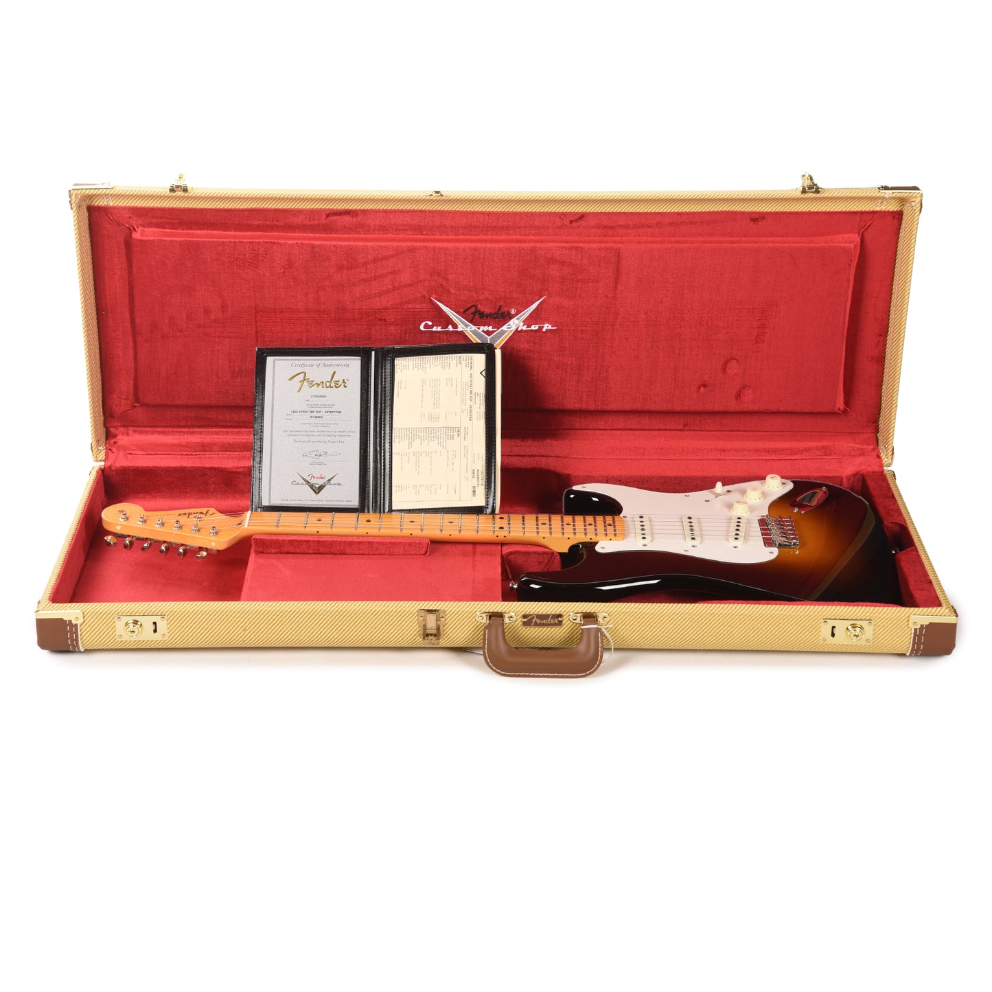 Fender Custom Shop 1955 Stratocaster Hardtail "Chicago Special" Time Capsule Super Faded Wide Fade 2-Color Sunburst Electric Guitars / Solid Body