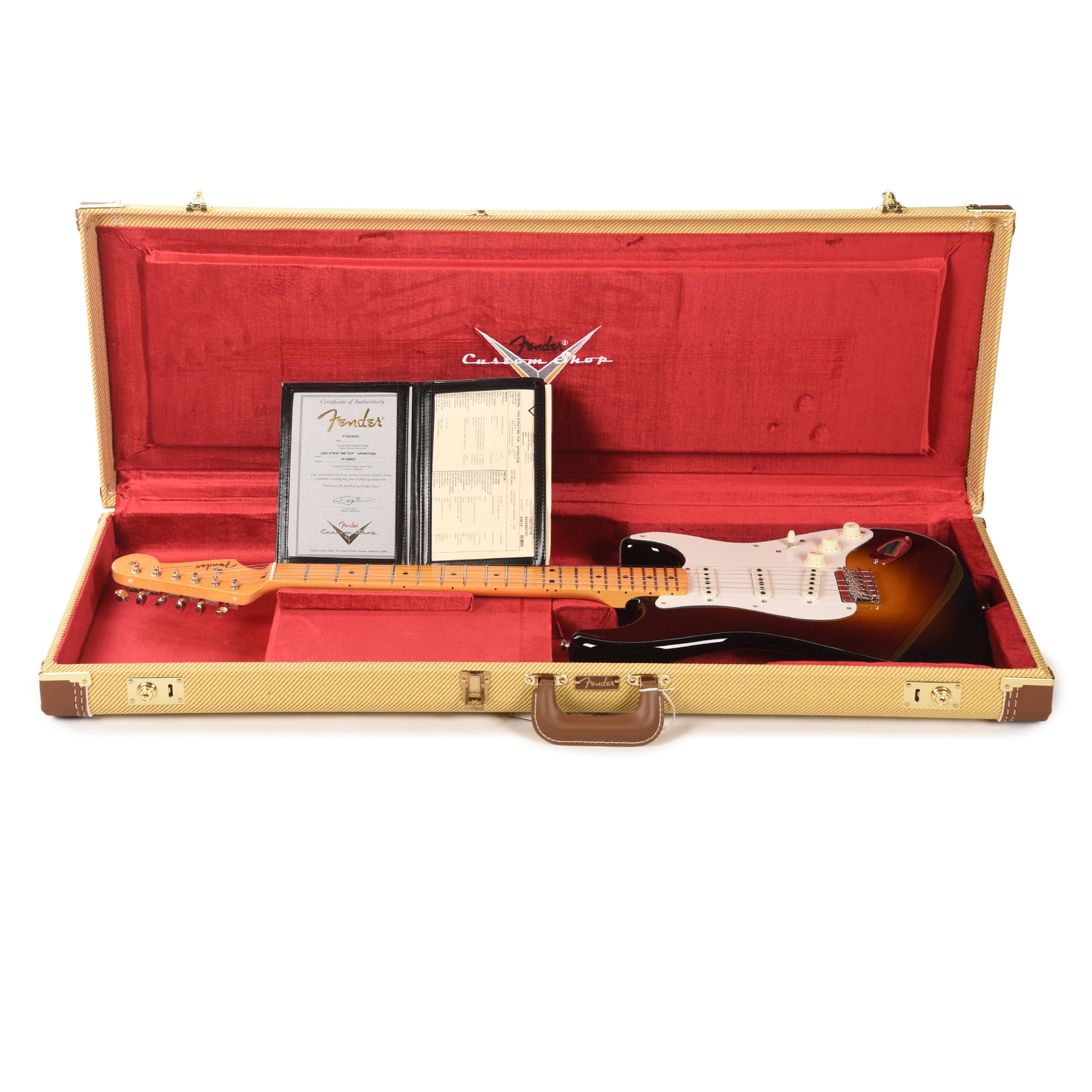 Fender Custom Shop 1955 Stratocaster Hardtail "Chicago Special" Time Capsule Super Faded Wide Fade 2-Color Sunburst Electric Guitars / Solid Body