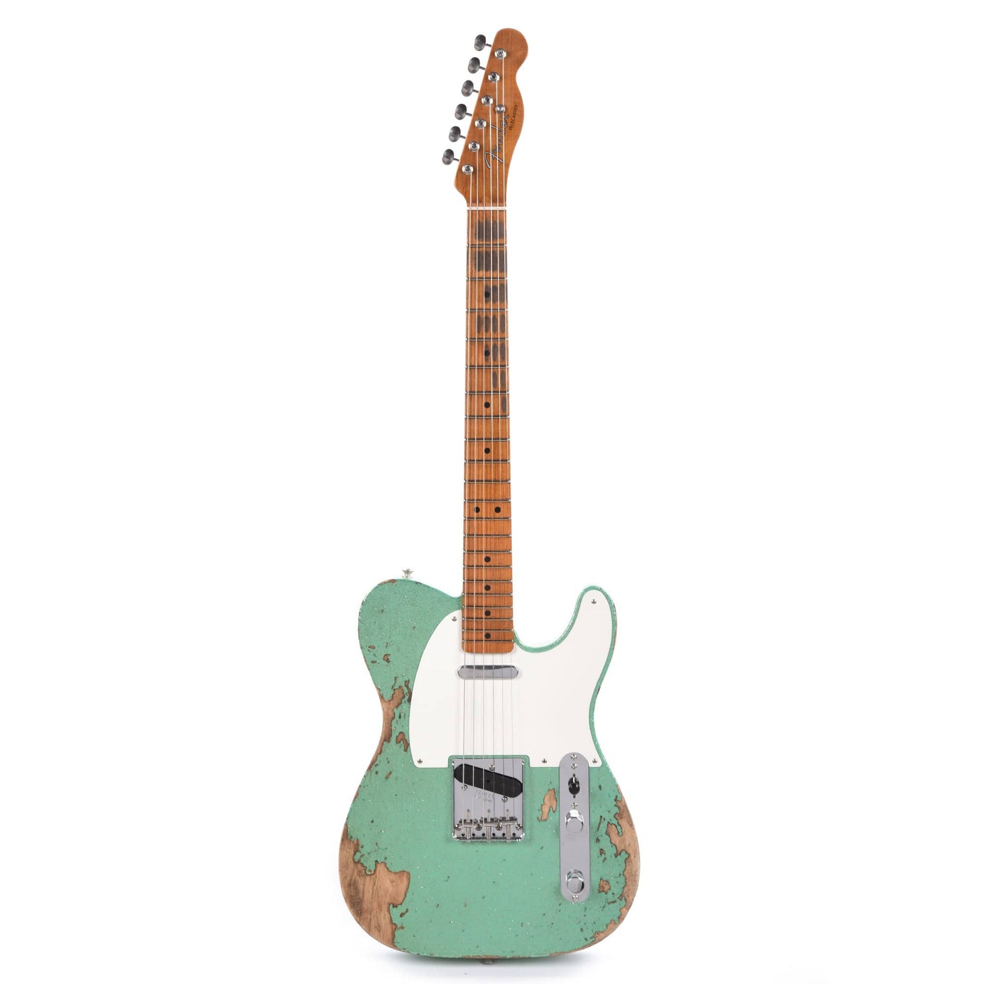 Fender Custom Shop 1955 Telecaster "Chicago Special" Heavy Relic Super Aged Sea Foam Sparkle w/Roasted Neck Electric Guitars / Solid Body