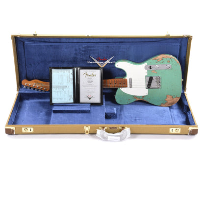 Fender Custom Shop 1955 Telecaster "Chicago Special" Heavy Relic Super Aged Sea Foam Sparkle w/Roasted Neck Electric Guitars / Solid Body