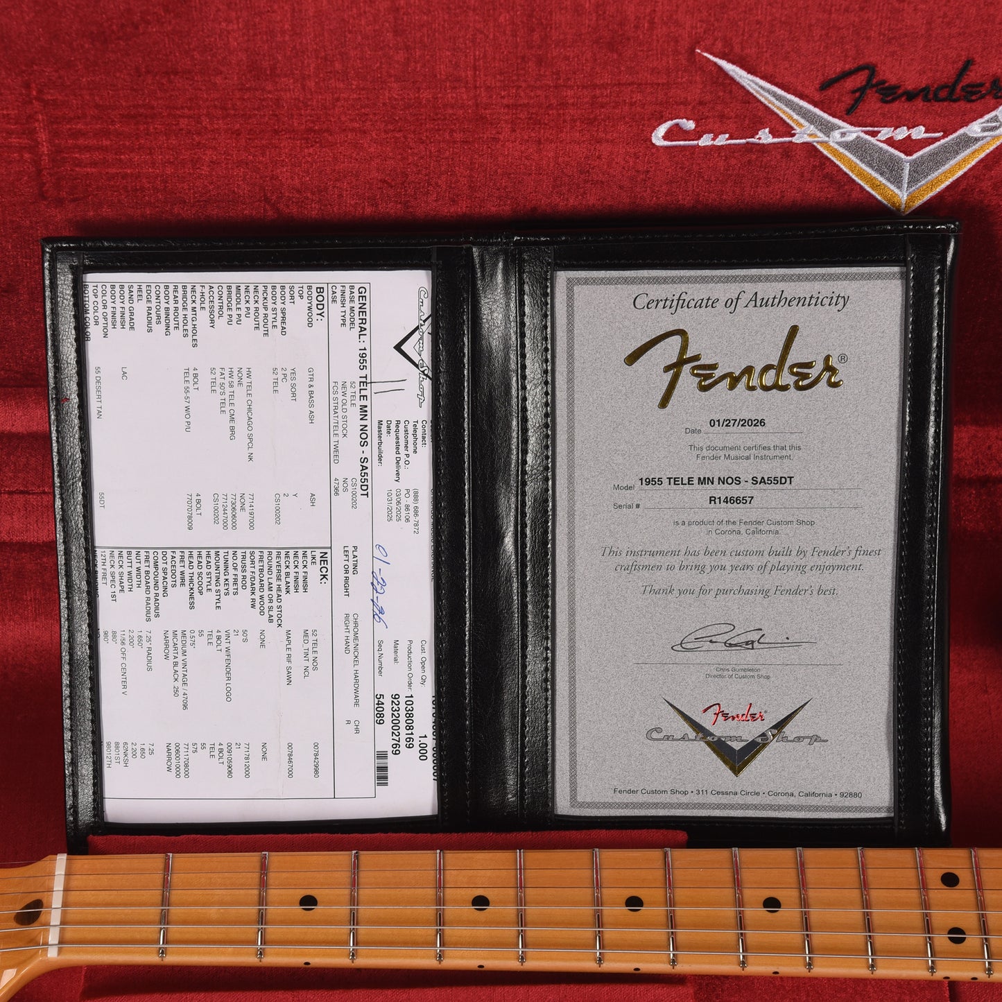 Fender Custom Shop 1955 Telecaster "Chicago Special" NOS Super Aged '55 Desert Tan Electric Guitars / Solid Body