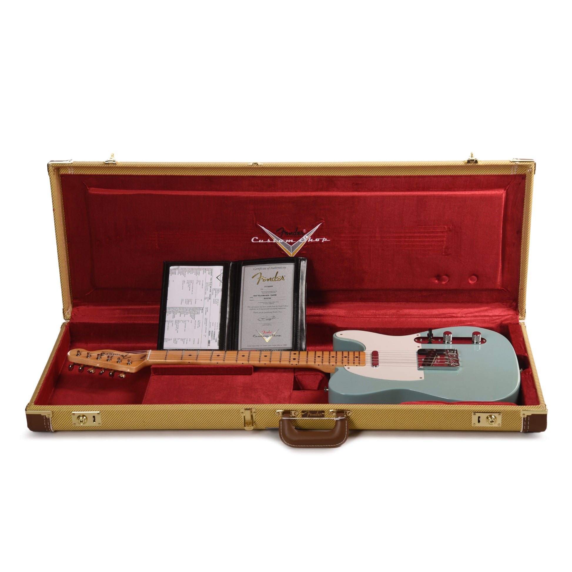 Fender Custom Shop 1955 Telecaster "Chicago Special" NOS Super Aged Daphne Blue Electric Guitars / Solid Body