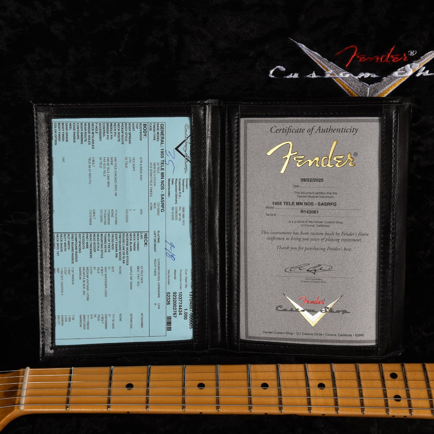 Fender Custom Shop 1955 Telecaster "Chicago Special" NOS Super Aged Surf Green Electric Guitars / Solid Body