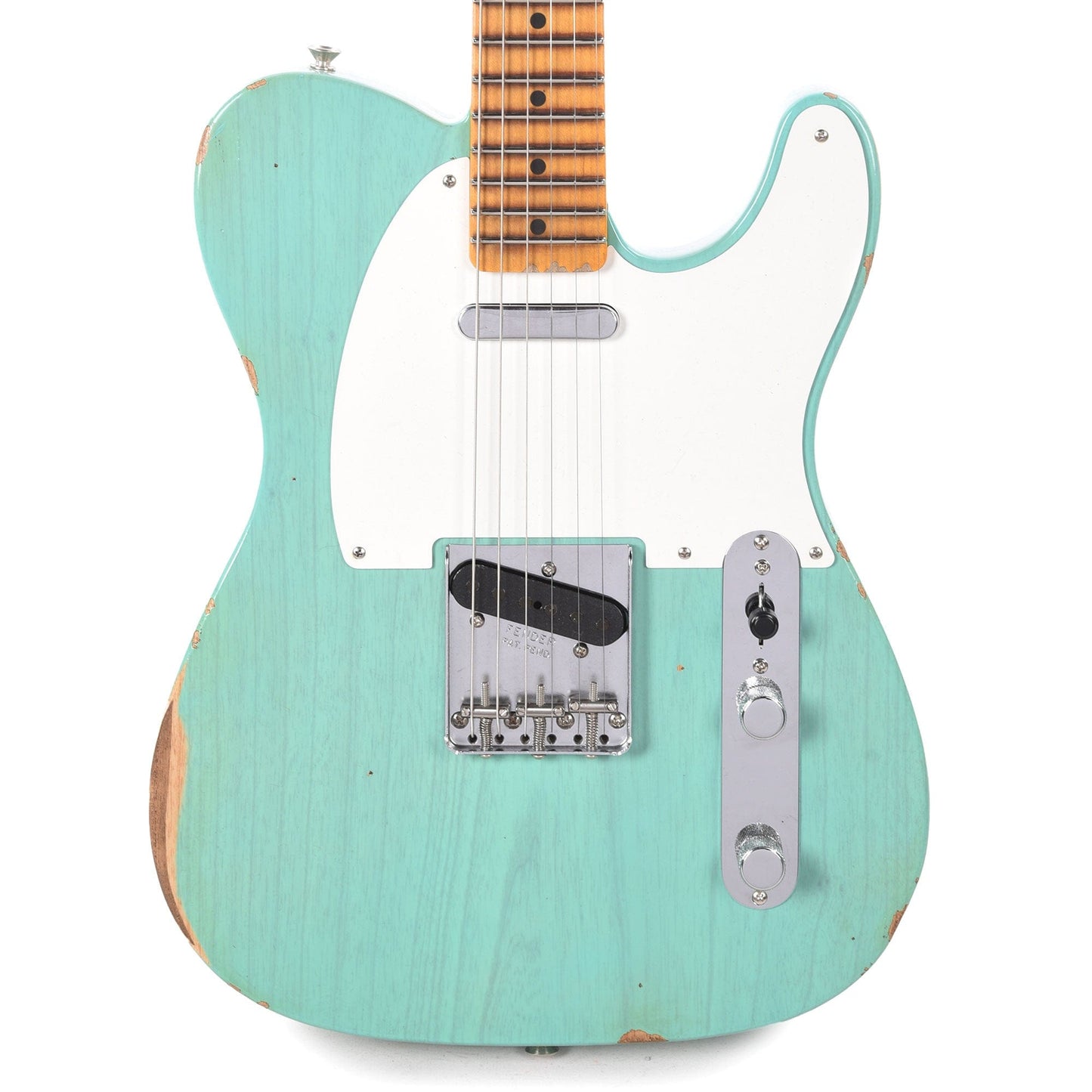 Fender Custom Shop 1955 Telecaster "Chicago Special" Relic Super Faded Trans Seafoam Green Electric Guitars / Solid Body