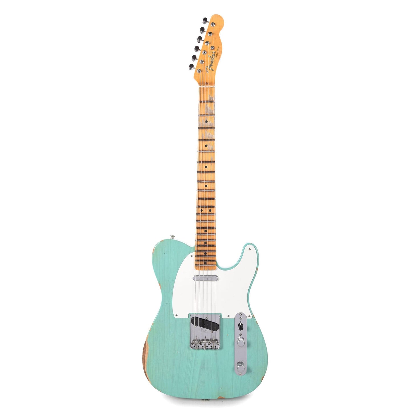 Fender Custom Shop 1955 Telecaster "Chicago Special" Relic Super Faded Trans Seafoam Green Electric Guitars / Solid Body