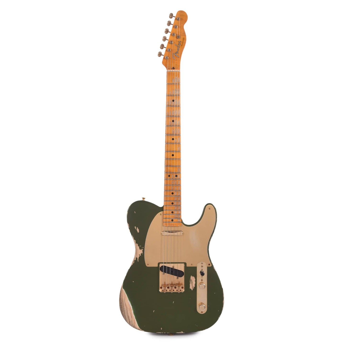 Fender Custom Shop 1955 Telecaster "Chicago Special" Super Heavy Relic Aged Cadillac Green w/AA Flame Quartersawn Neck & Gold Hardware Electric Guitars / Solid Body