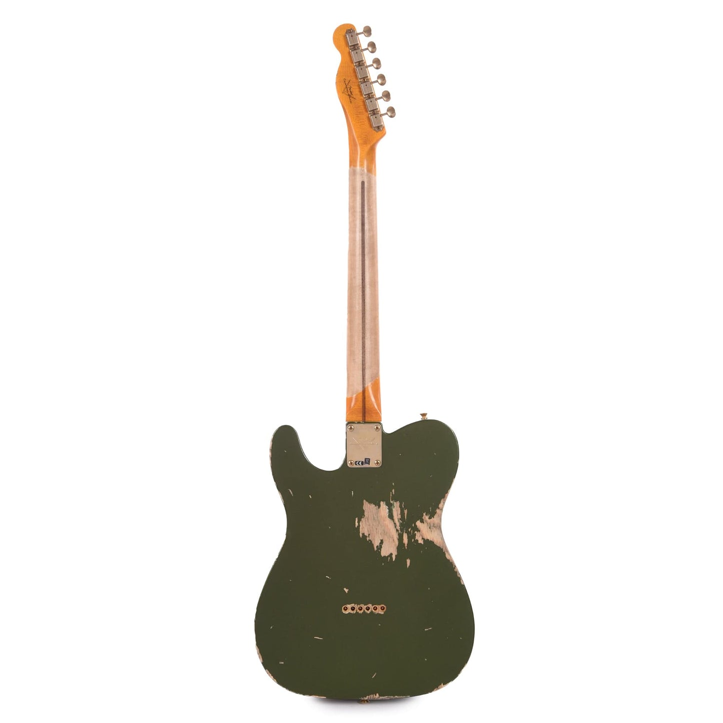 Fender Custom Shop 1955 Telecaster "Chicago Special" Super Heavy Relic Aged Cadillac Green w/AA Flame Quartersawn Neck & Gold Hardware Electric Guitars / Solid Body