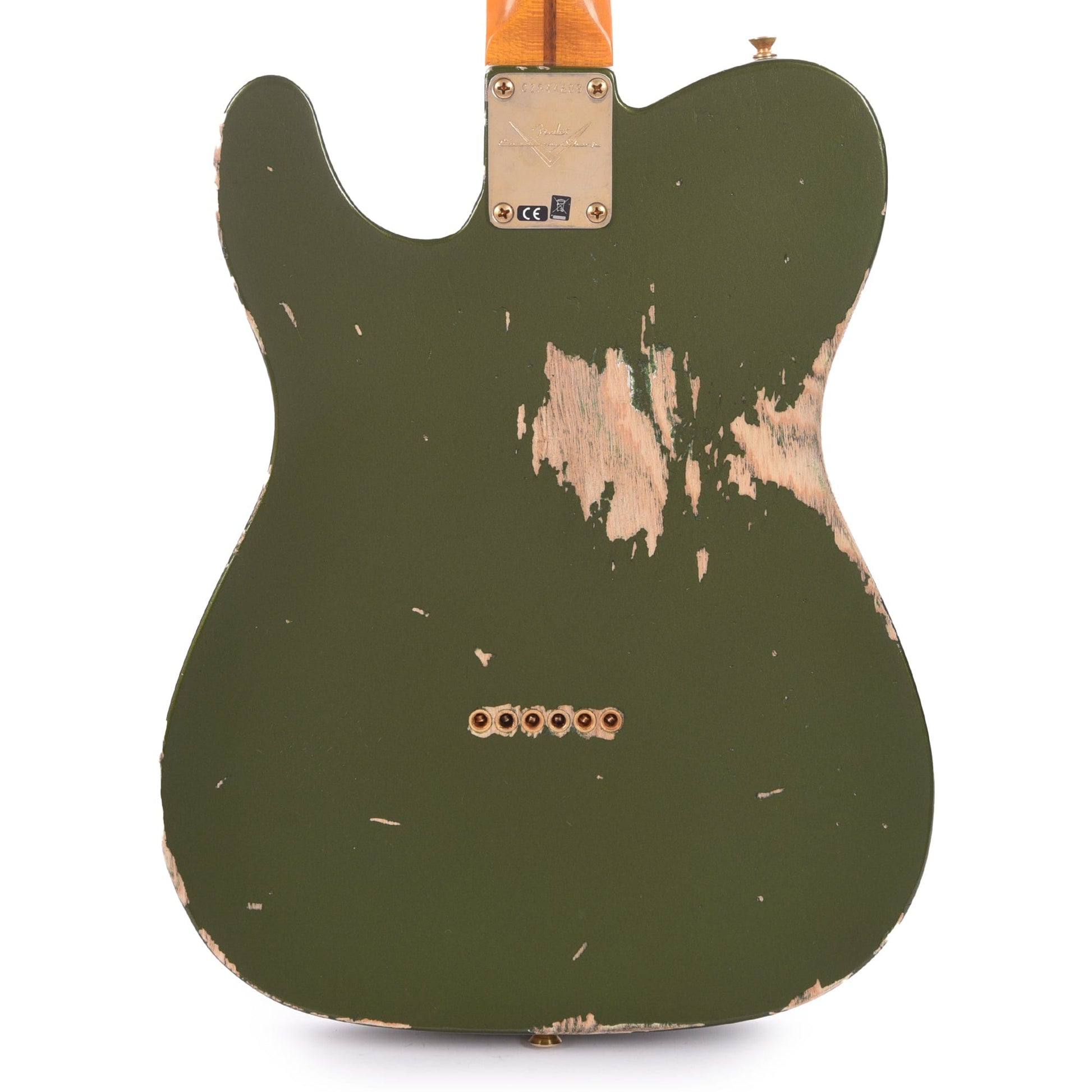 Fender Custom Shop 1955 Telecaster "Chicago Special" Super Heavy Relic Aged Cadillac Green w/AA Flame Quartersawn Neck & Gold Hardware Electric Guitars / Solid Body