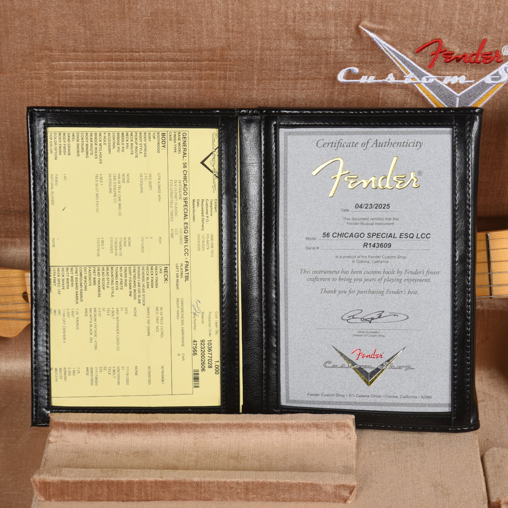 Fender Custom Shop 1956 Esquire "Chicago Special" Deluxe Closet Classic Faded Natural Blonde Electric Guitars / Solid Body