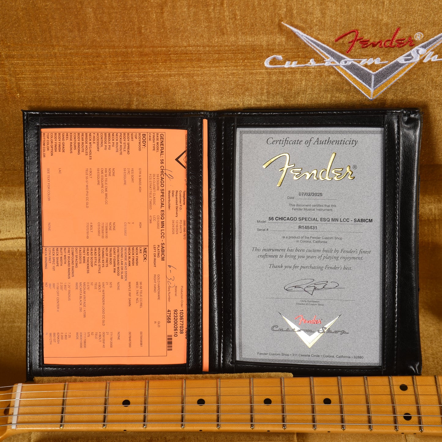 Fender Custom Shop 1956 Esquire "Chicago Special" Deluxe Closet Classic Super Aged Blue Ice Metallic Electric Guitars / Solid Body