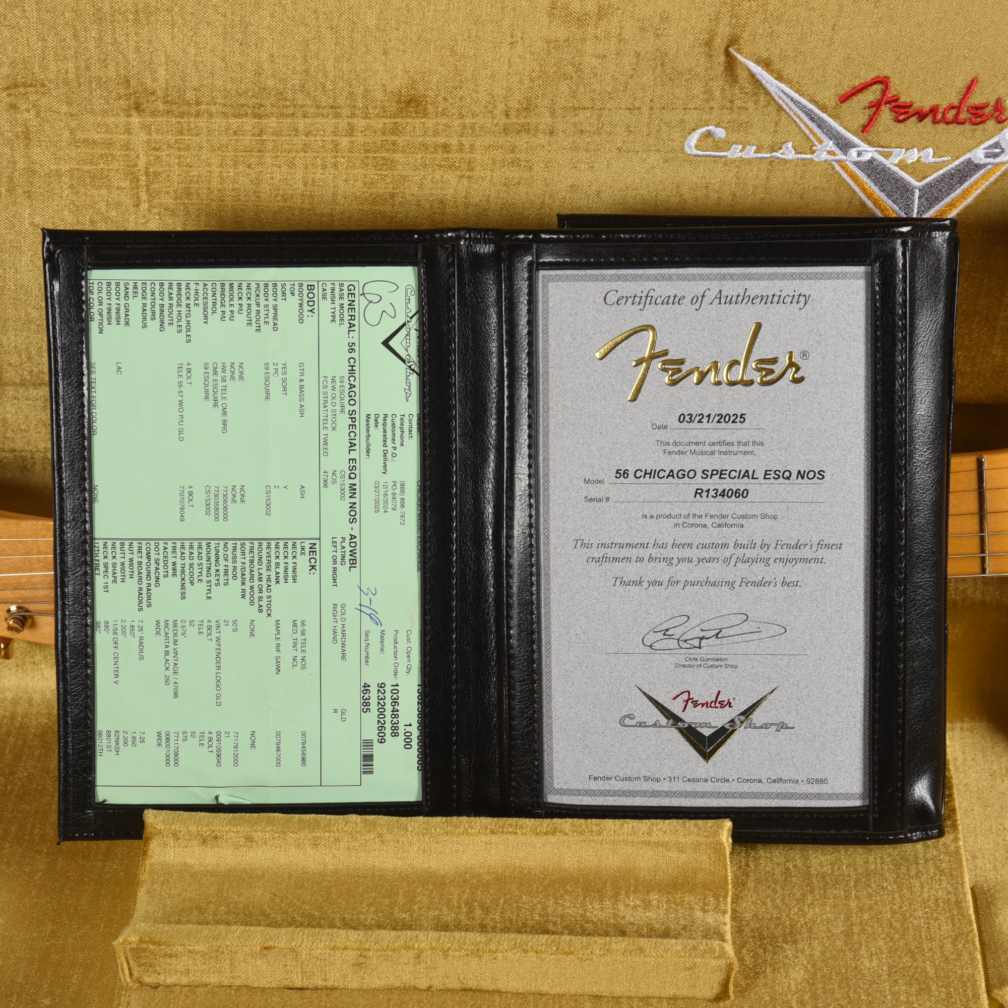 Fender Custom Shop 1956 Esquire 