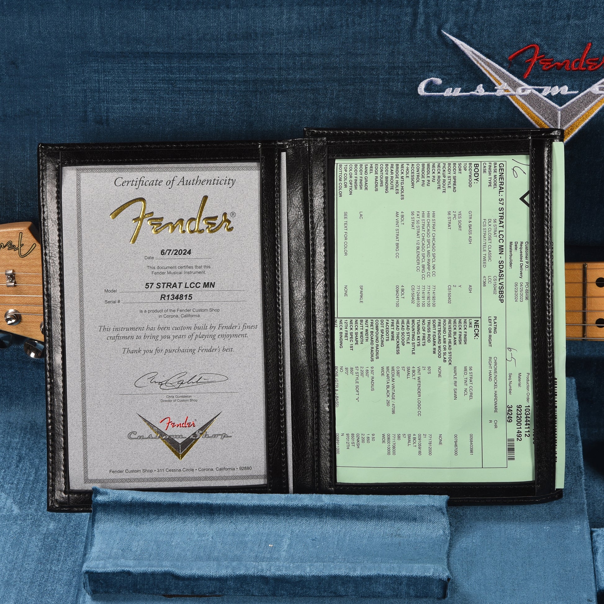 Fender Custom Shop 1957 Stratocaster "Chicago Special" Deluxe Closet Classic Super Aged Silverburst Sparkle Electric Guitars / Solid Body
