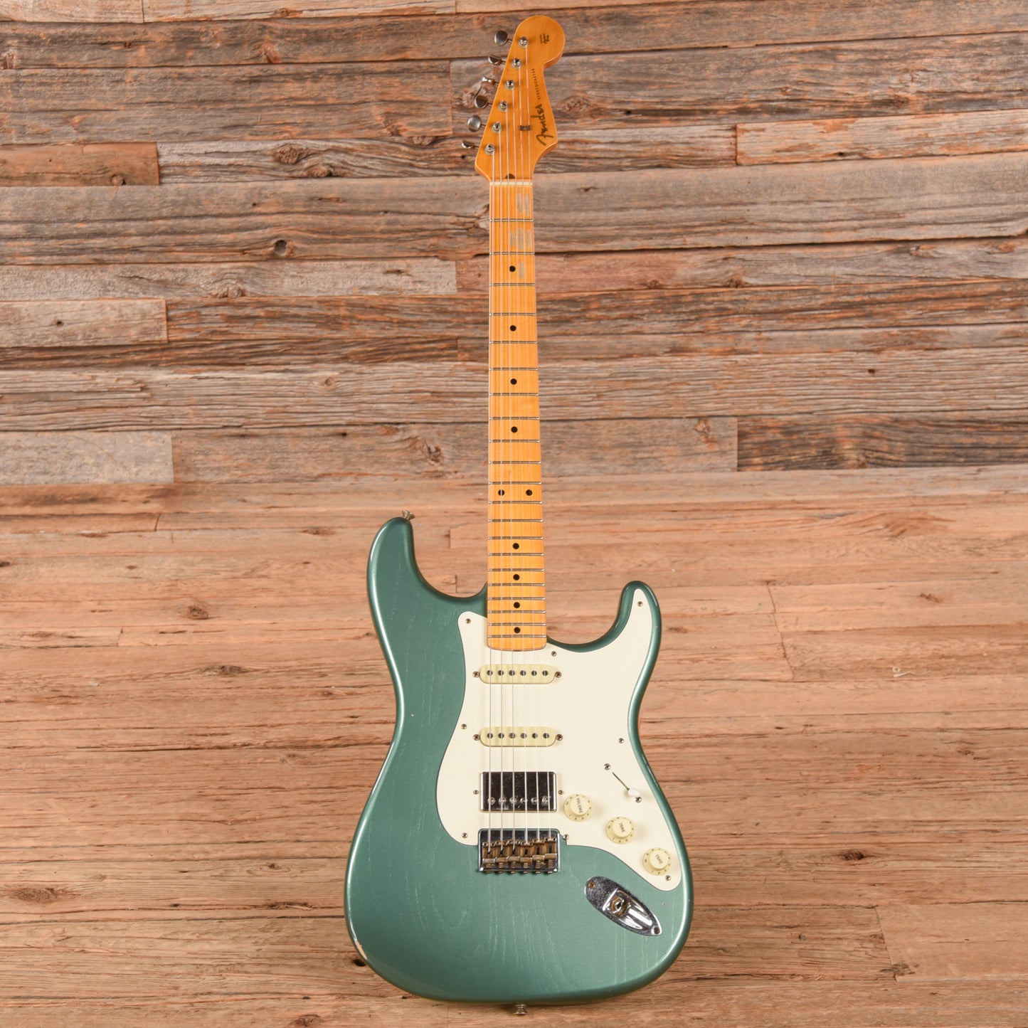 Fender Custom Shop 1957 Stratocaster Hardtail HSS "Chicago Special" Journeyman Relic Aged Sherwood Green Electric Guitars / Solid Body