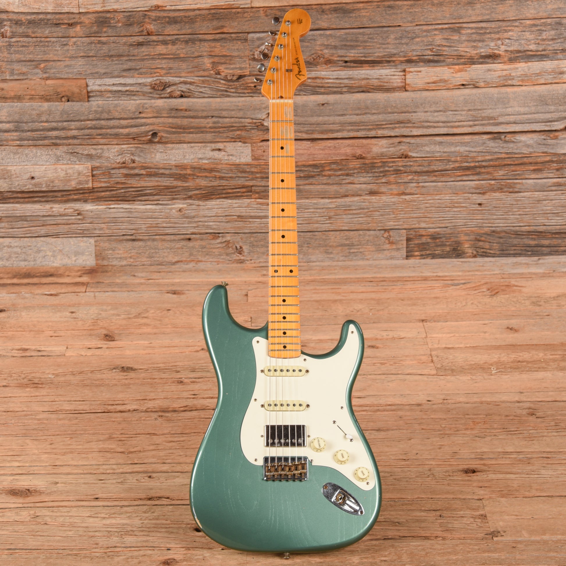 Fender Custom Shop 1957 Stratocaster Hardtail HSS "Chicago Special" Journeyman Relic Aged Sherwood Green Electric Guitars / Solid Body