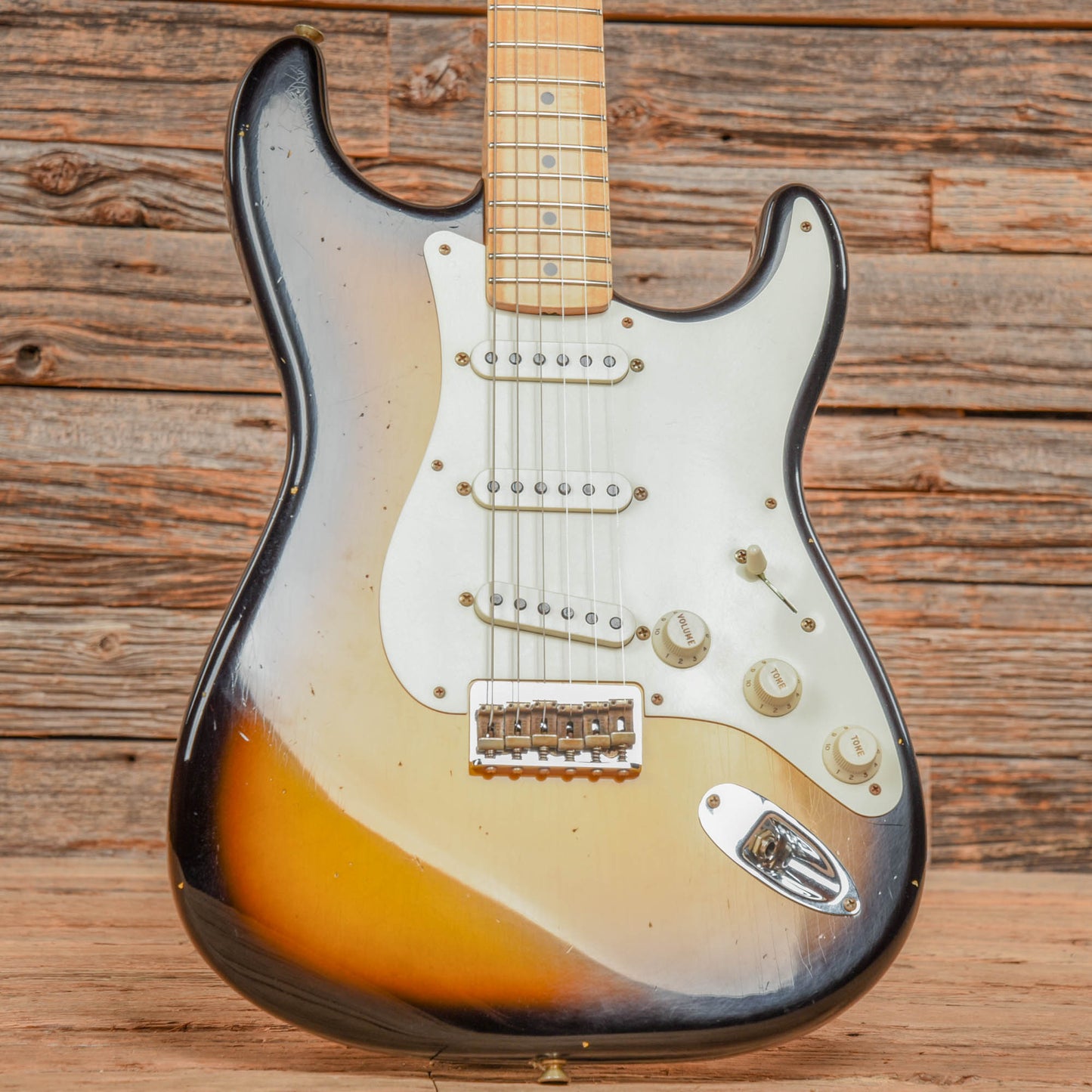Fender Custom Shop 1957 Stratocaster Hardtail Journeyman Relic 2-Color Sunburst 2023 Electric Guitars / Solid Body