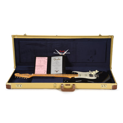 Fender Custom Shop 1957 Stratocaster HSS "Chicago Special" Deluxe Closet Classic Super Aged Black Electric Guitars / Solid Body