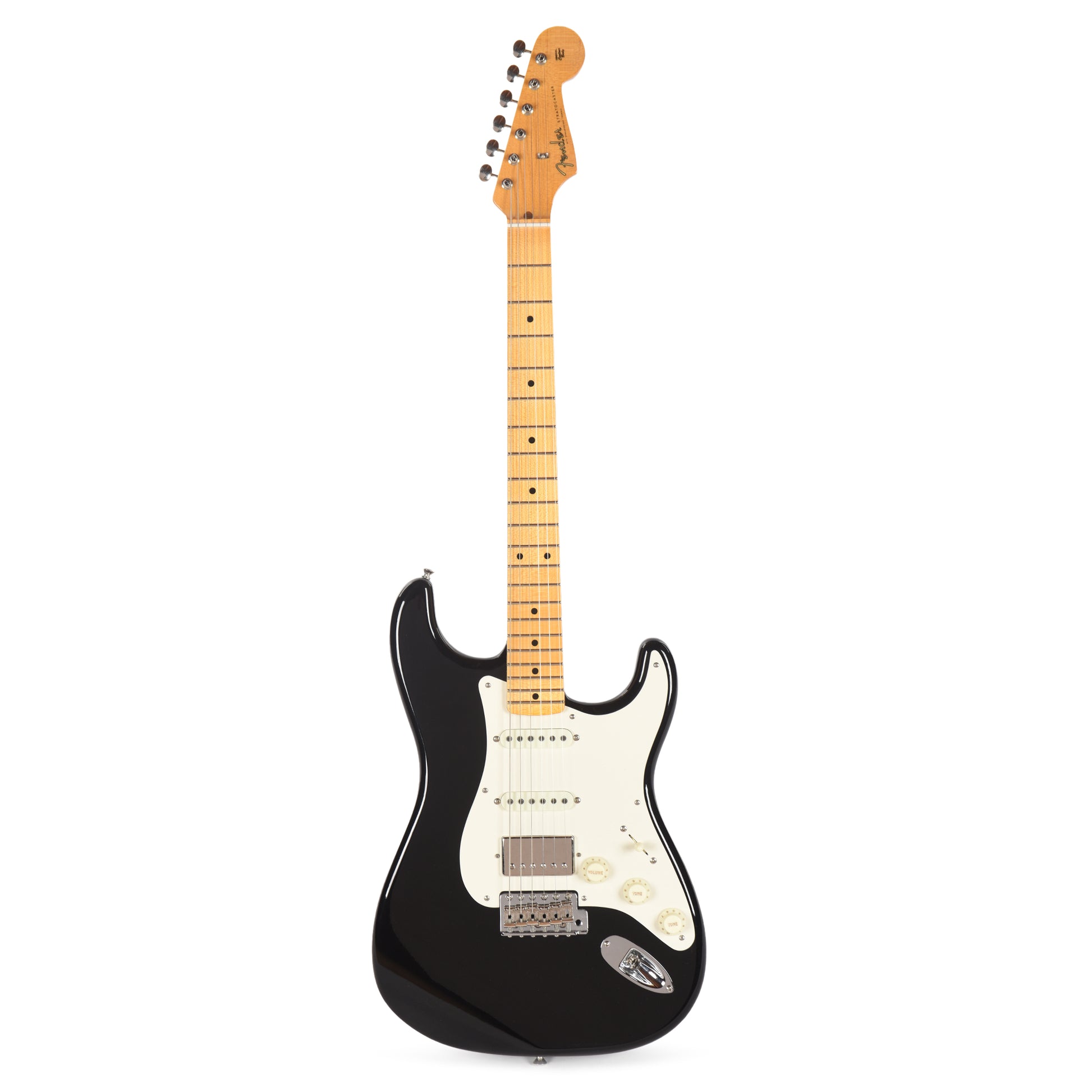 Fender Custom Shop 1957 Stratocaster HSS "Chicago Special" Deluxe Closet Classic Super Aged Black Electric Guitars / Solid Body