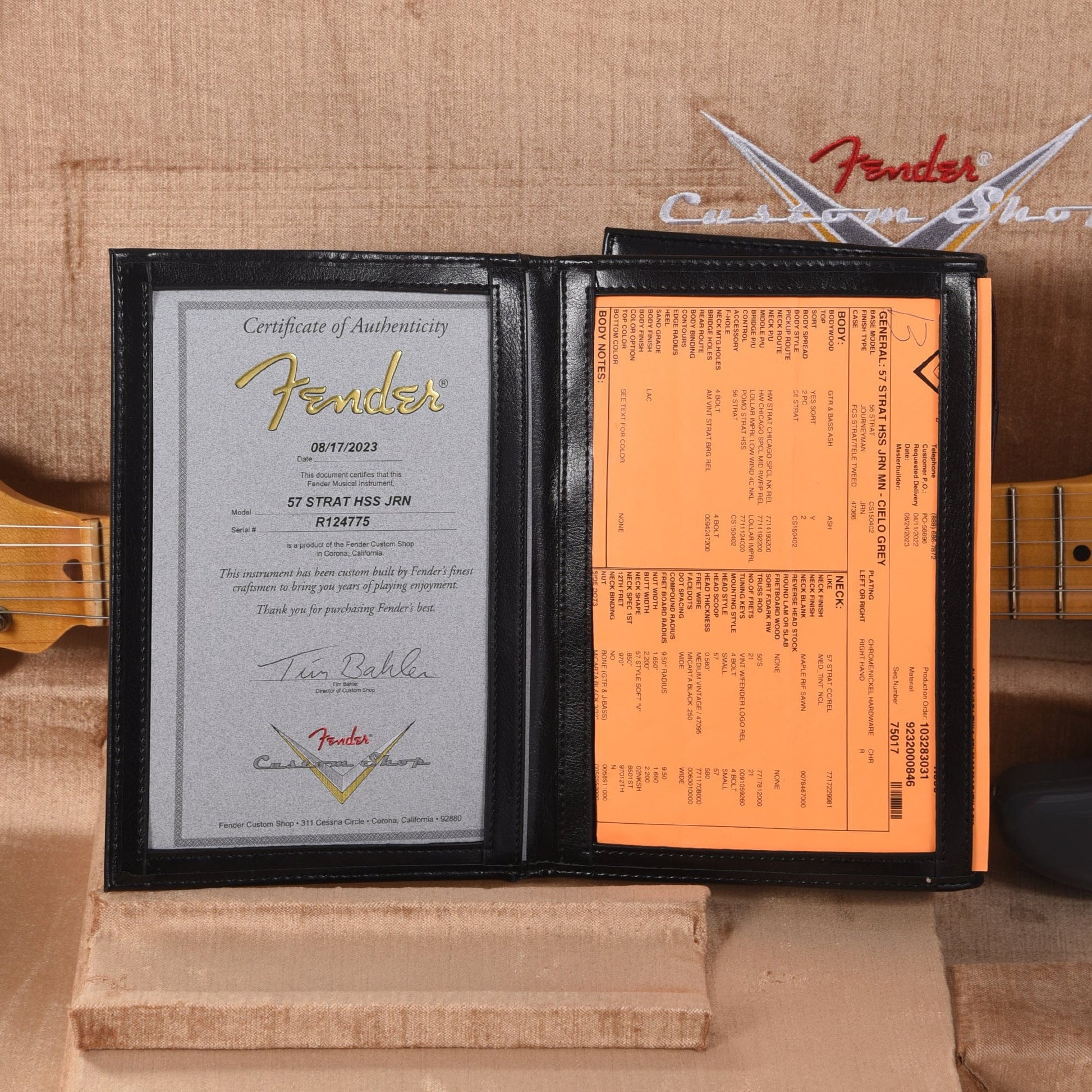 Fender Custom Shop 1957 Stratocaster HSS "Chicago Special" Journeyman Cielo Grey Electric Guitars / Solid Body