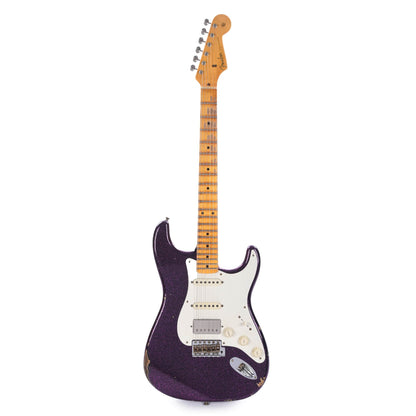 Fender Custom Shop 1957 Stratocaster HSS "Chicago Special" Relic Magenta Sparkle w/Lollar Imperial Low Wind Humbucker Electric Guitars / Solid Body