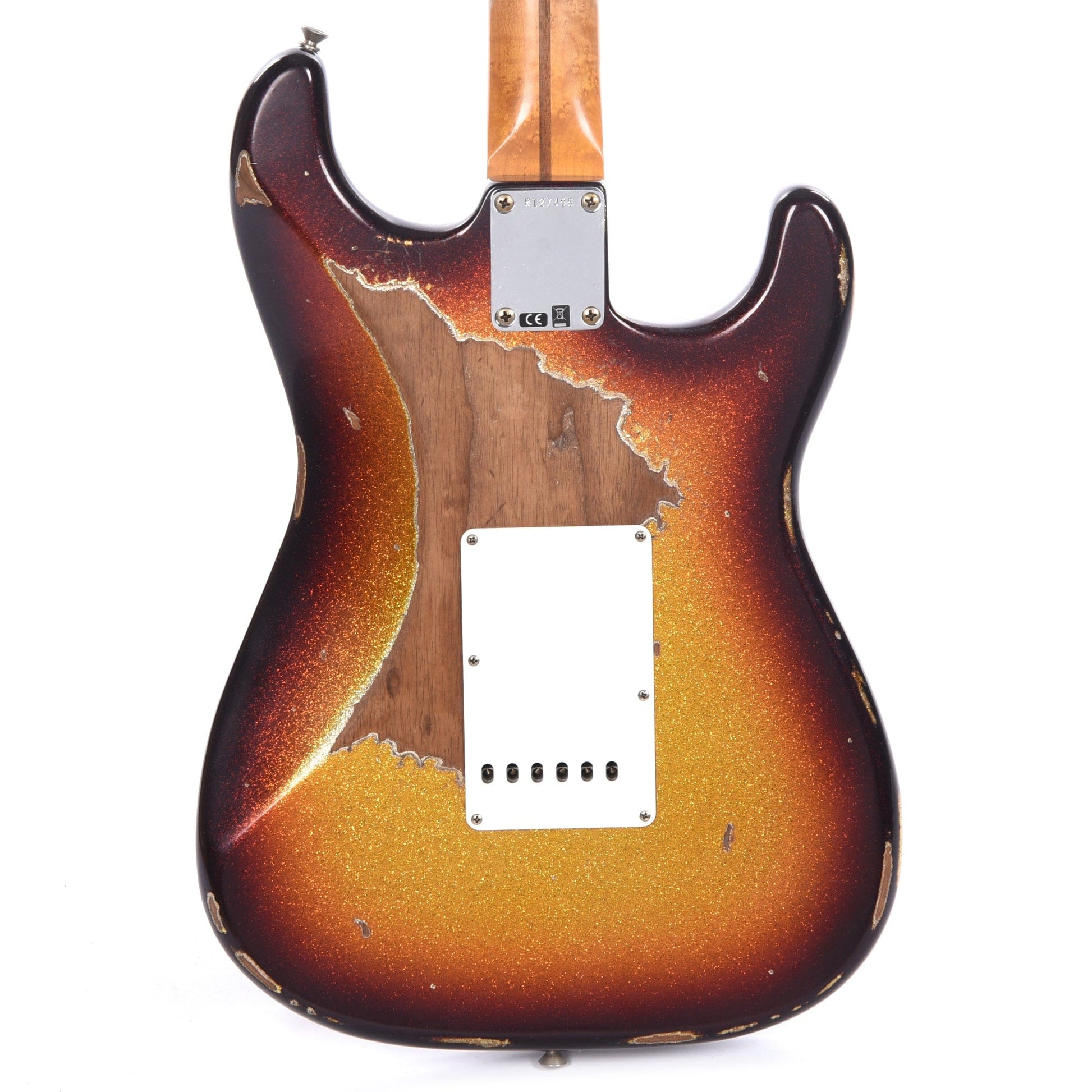 Fender Custom Shop 1957 Stratocaster Roasted Ash "Chicago Special" LEFTY Heavy Relic Aged 3-Color Sunburst Sparkle w/3A Birdseye Neck Electric Guitars / Solid Body