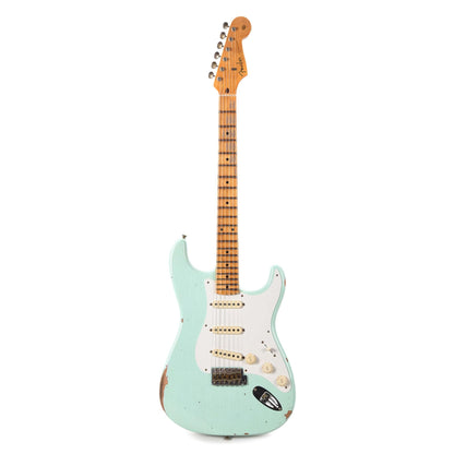 Fender Custom Shop 1958 Stratocaster Relic Super Faded Aged Surf Green Electric Guitars / Solid Body