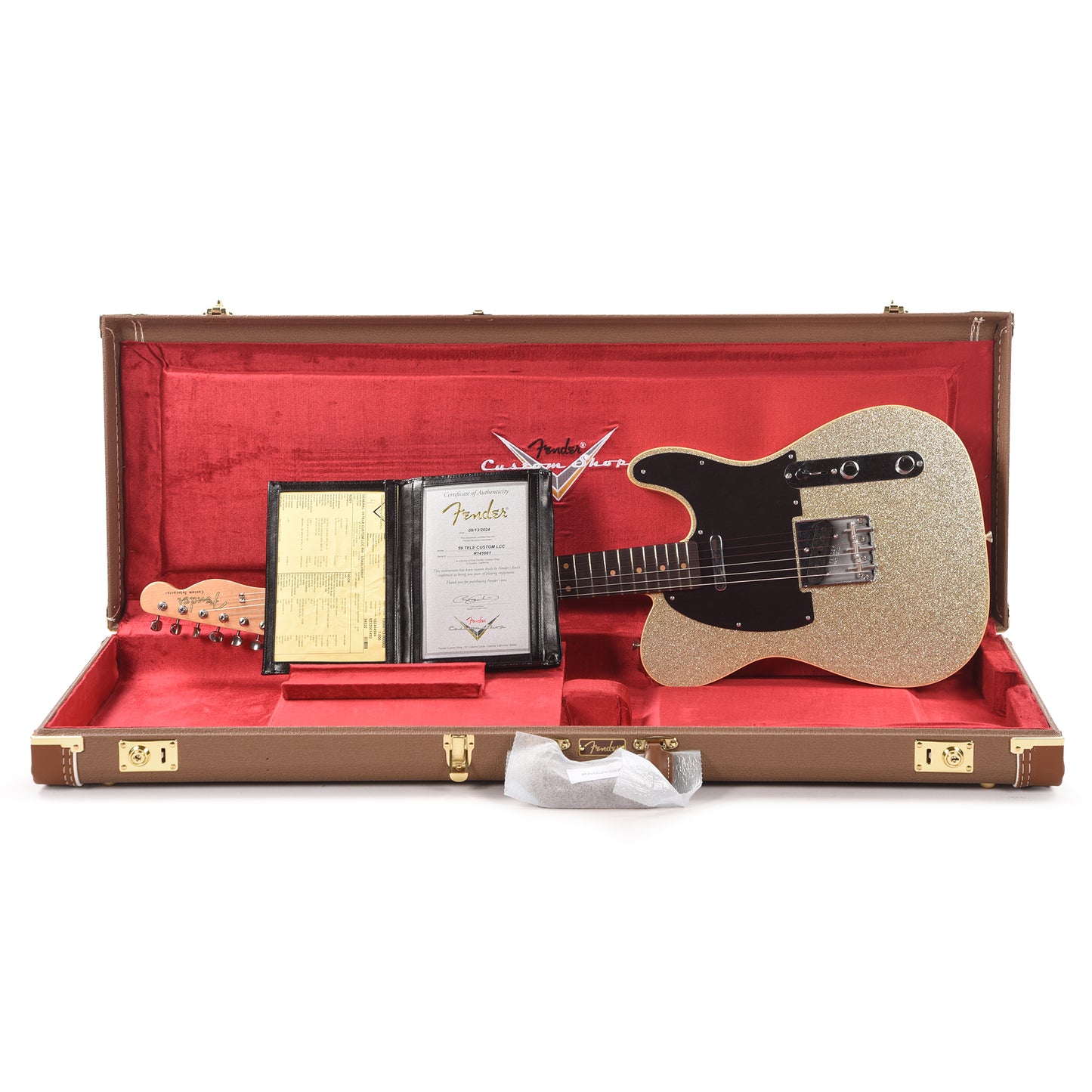 Fender Custom Shop 1959 Custom Telecaster "Chicago Special" Deluxe Closet Classic Super Aged Silver Sparkle Electric Guitars / Solid Body