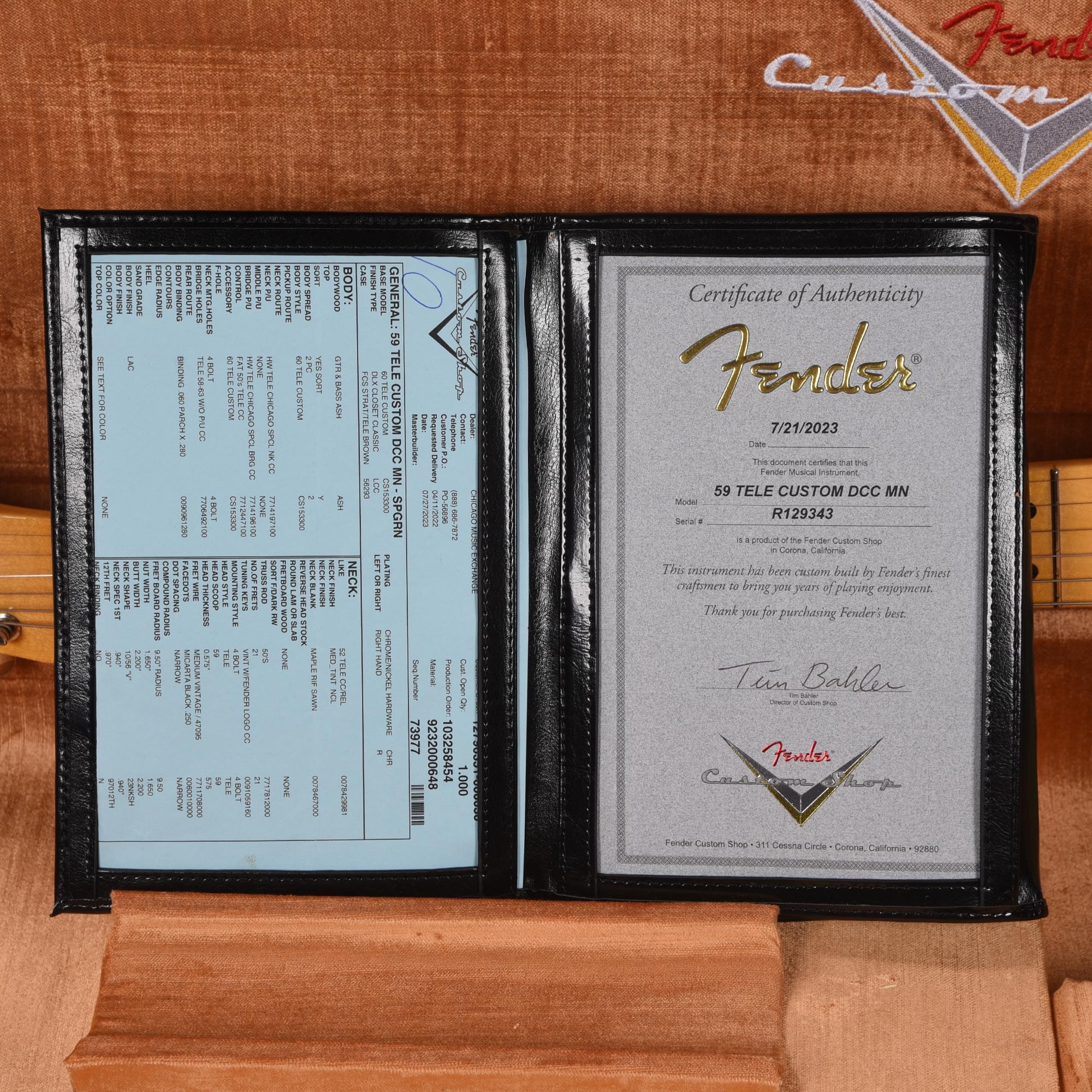 Fender Custom Shop 1959 Custom Telecaster 