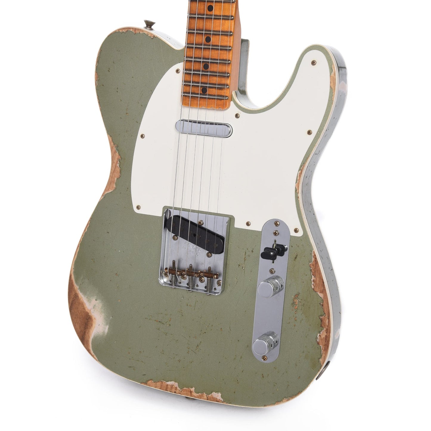 Fender Custom Shop 1959 Custom Telecaster "Chicago Special" Heavy Relic Faded Moss Green Electric Guitars / Solid Body