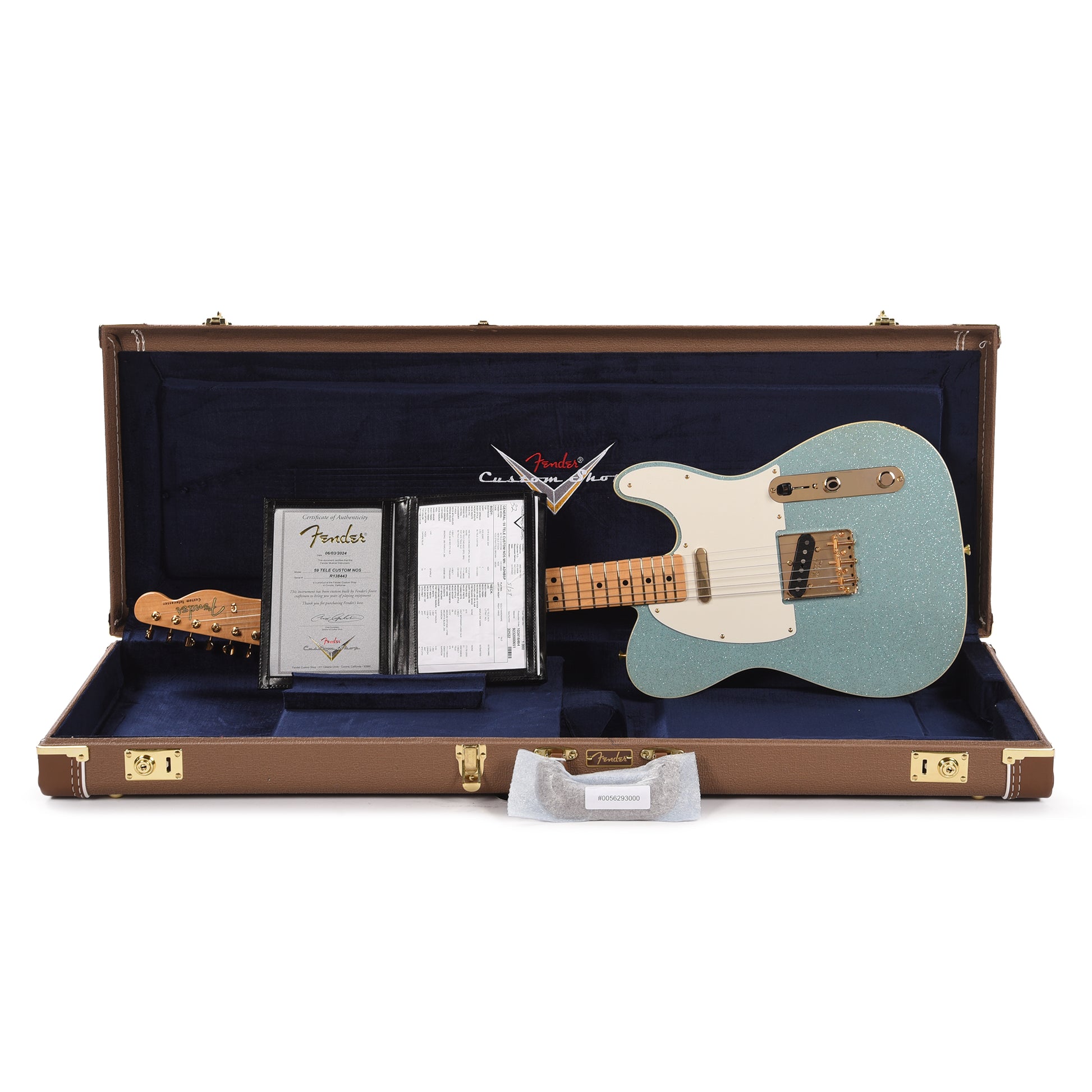 Fender Custom Shop 1959 Custom Telecaster "Chicago Special" NOS Aged Daphne Blue Sparkle Electric Guitars / Solid Body