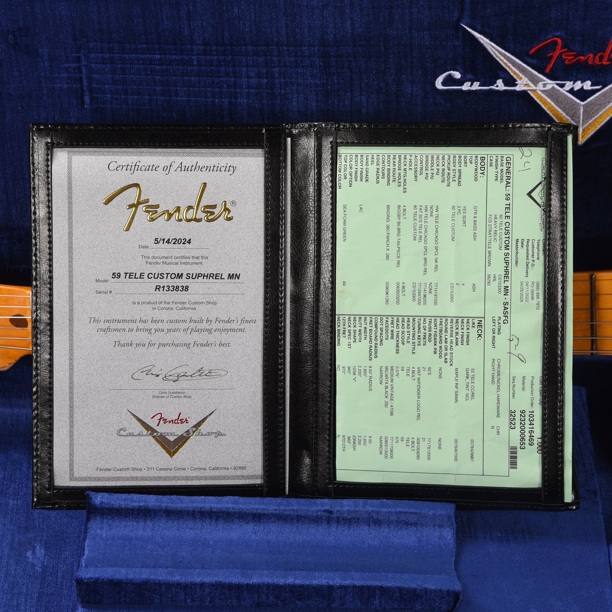 Fender Custom Shop 1959 Custom Telecaster "Chicago Special" Super Heavy Relic Super Aged Sea Foam Green w/Bigsby Electric Guitars / Solid Body